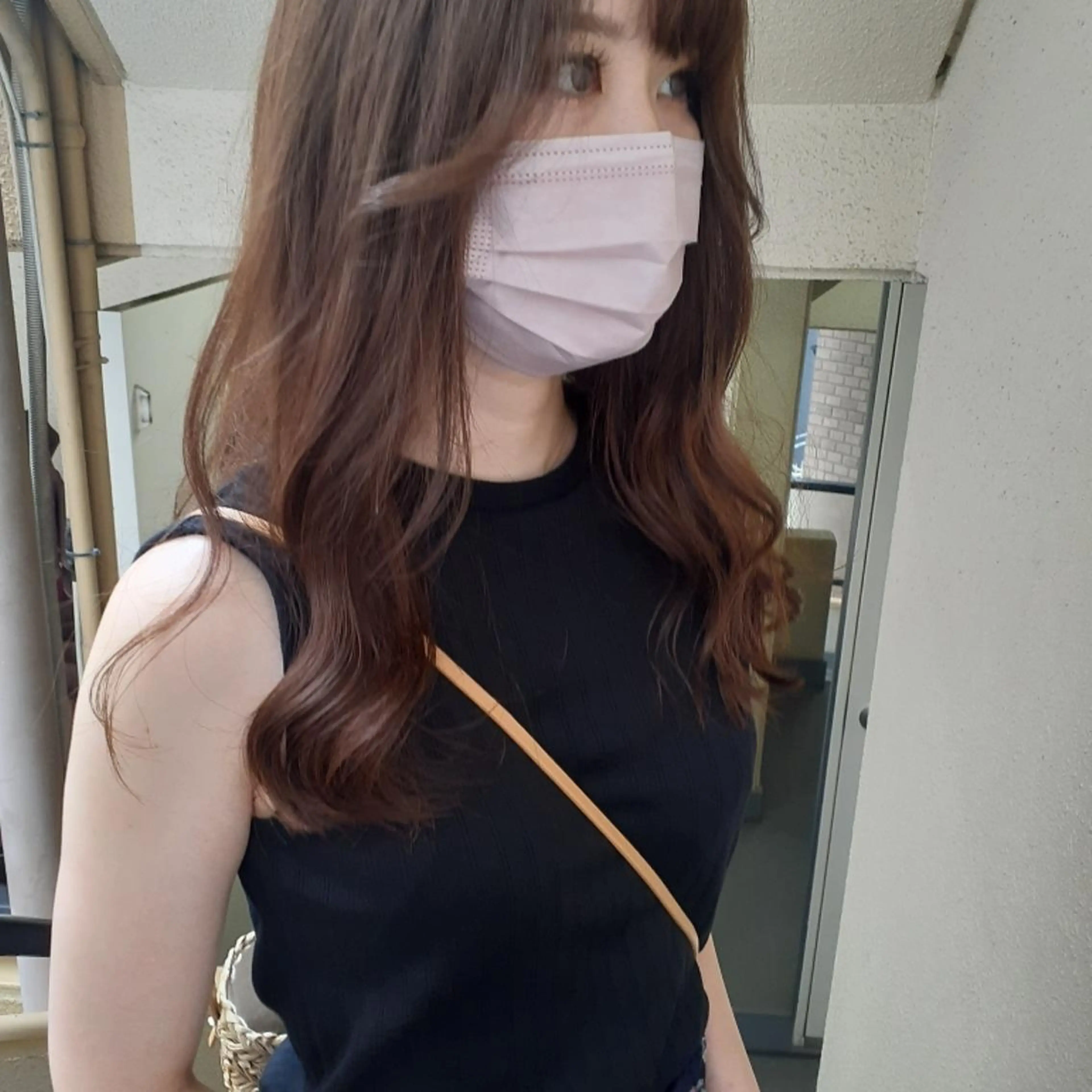 ロング カラー ベージュカラー グレージュ ラベンダーカラー ラベンダーグレージュ ラベンダーグレー カット ヘアカラー トリートメント 🔳髪質改善🔳 岡本陽のヘアスタイル