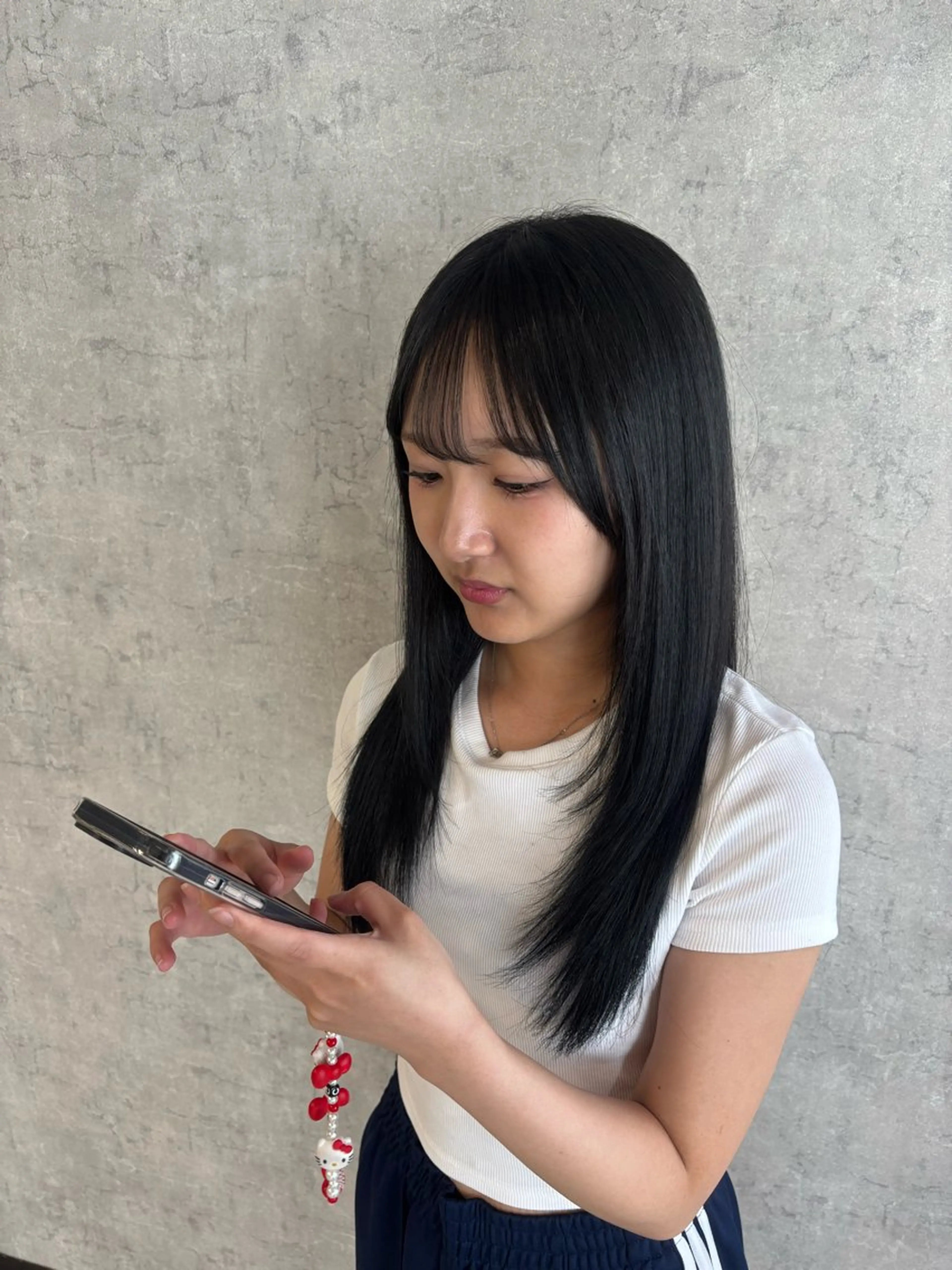 セミロング 顔周りカット レイヤーカット カット トリートメント きょうか🩶 /艶髪/ボブのヘアスタイル