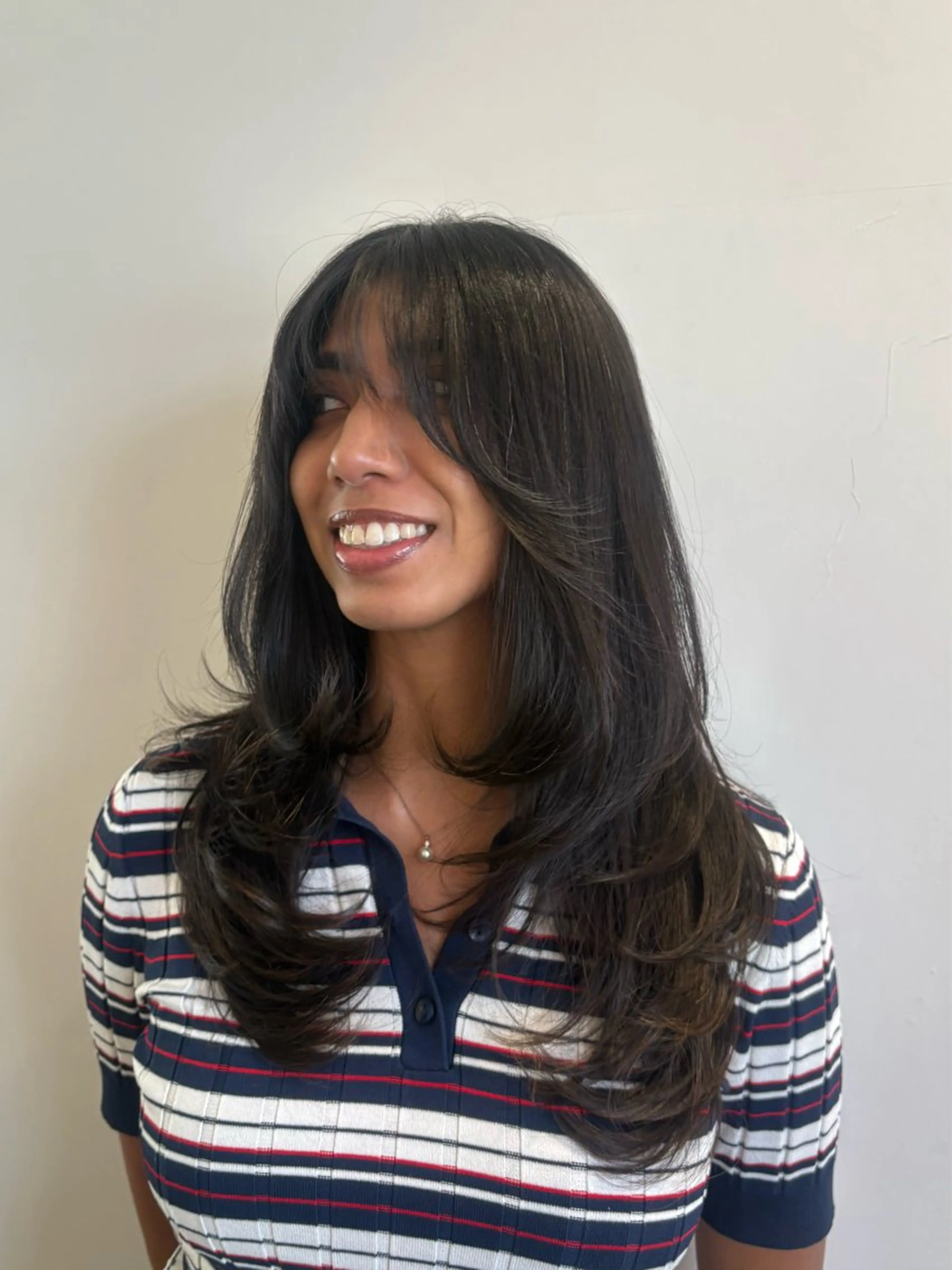 ロング 外国人風カラー 韓国風ヘア レイヤーカット シャギー カット 棚橋 光海のヘアスタイル