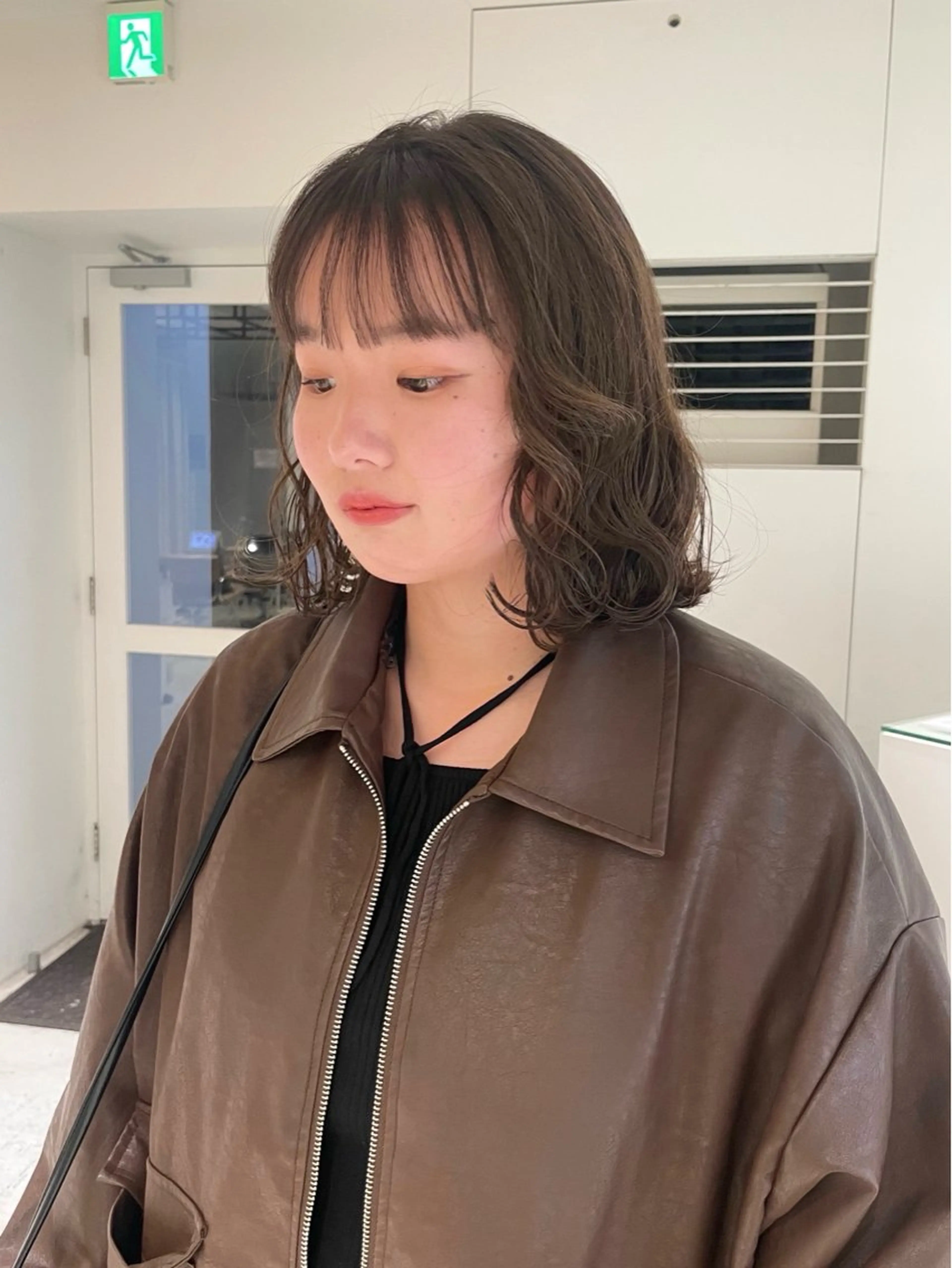 カラー ブラウンカラー オリーブブラウン ヘアカラー loely sayakaのヘアスタイル