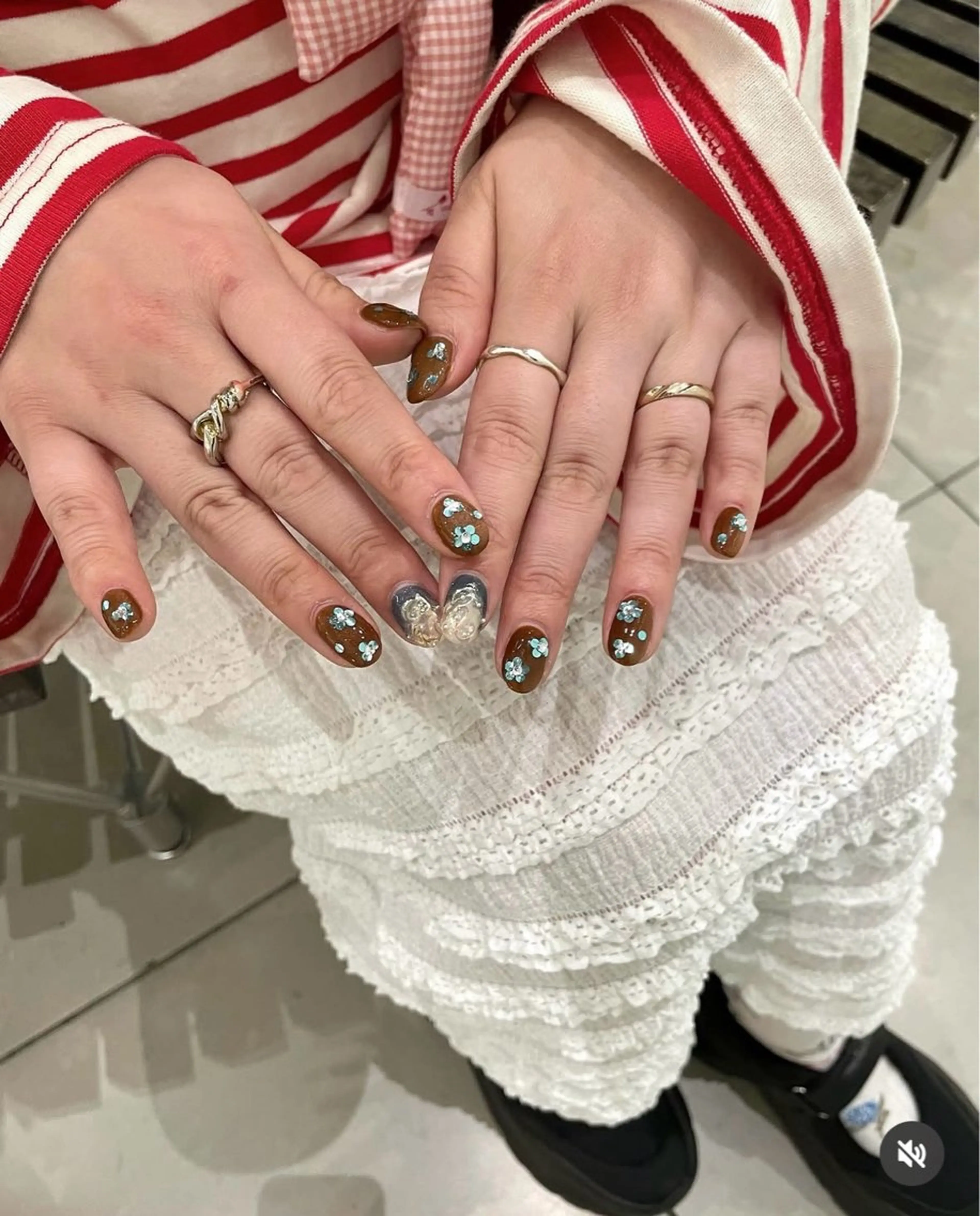 ネイル フラワーネイル フットネイル ジェルネイル キラキラネイル ニュアンスネイル Bianca名駅店 安田のネイルデザイン