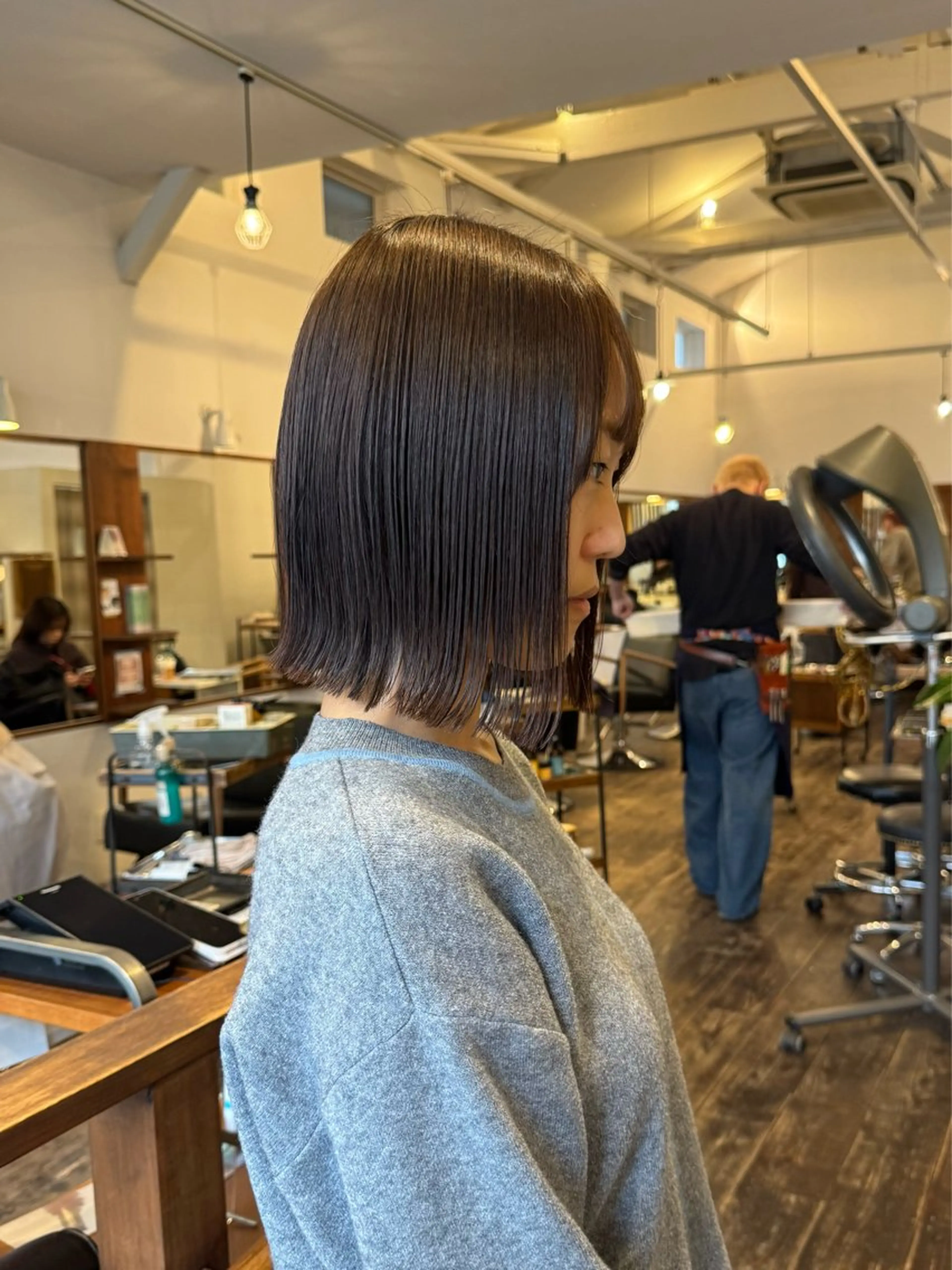 ミディアム ボブ カット MOK大阪梅田店 Asahiのヘアスタイル