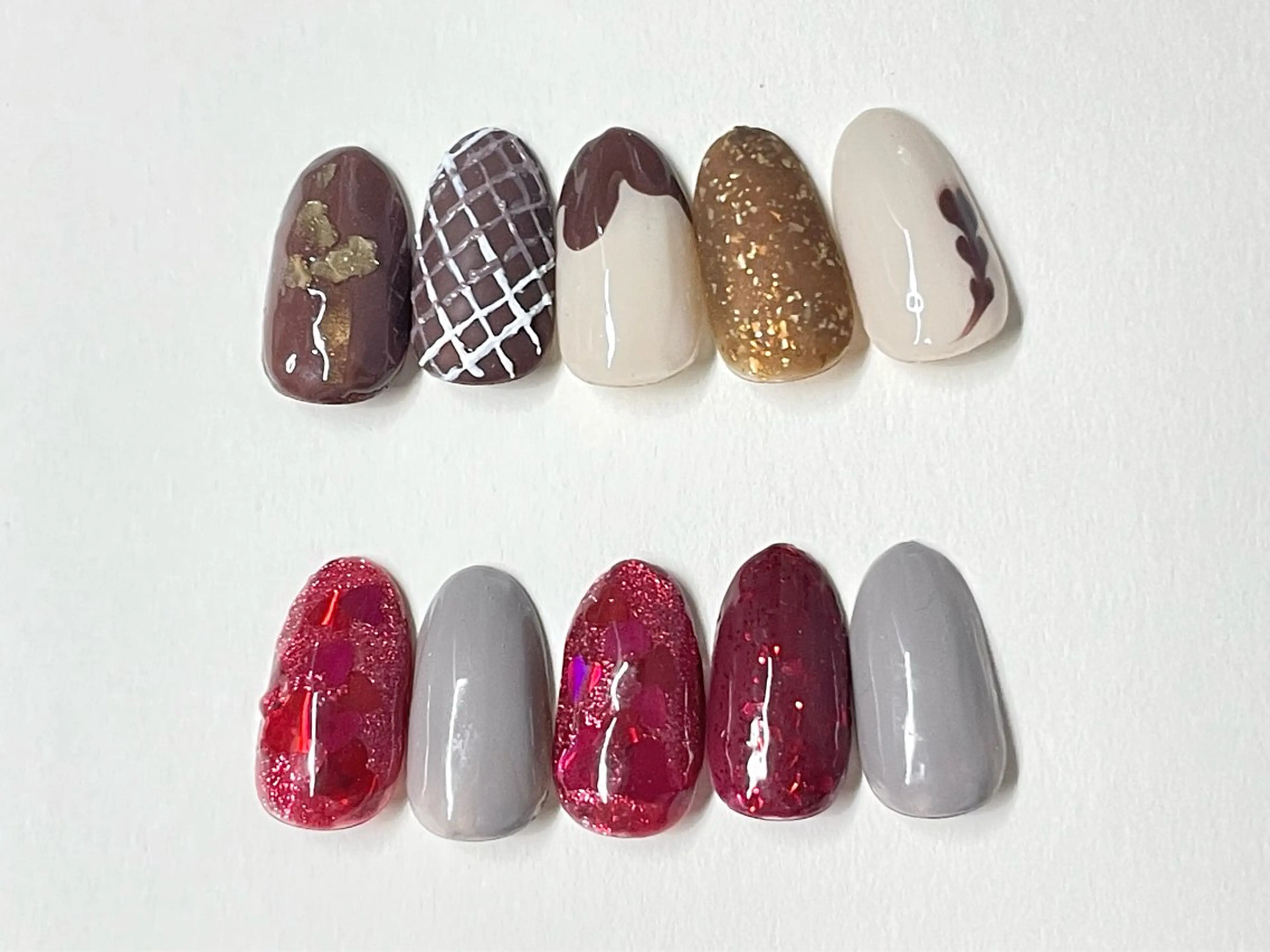 ネイル バレンタイン ハンドネイル ショートネイル専門店フェルンヴェー所属・ショートネイル専門店 フェルンヴェー代々木のネイルデザイン