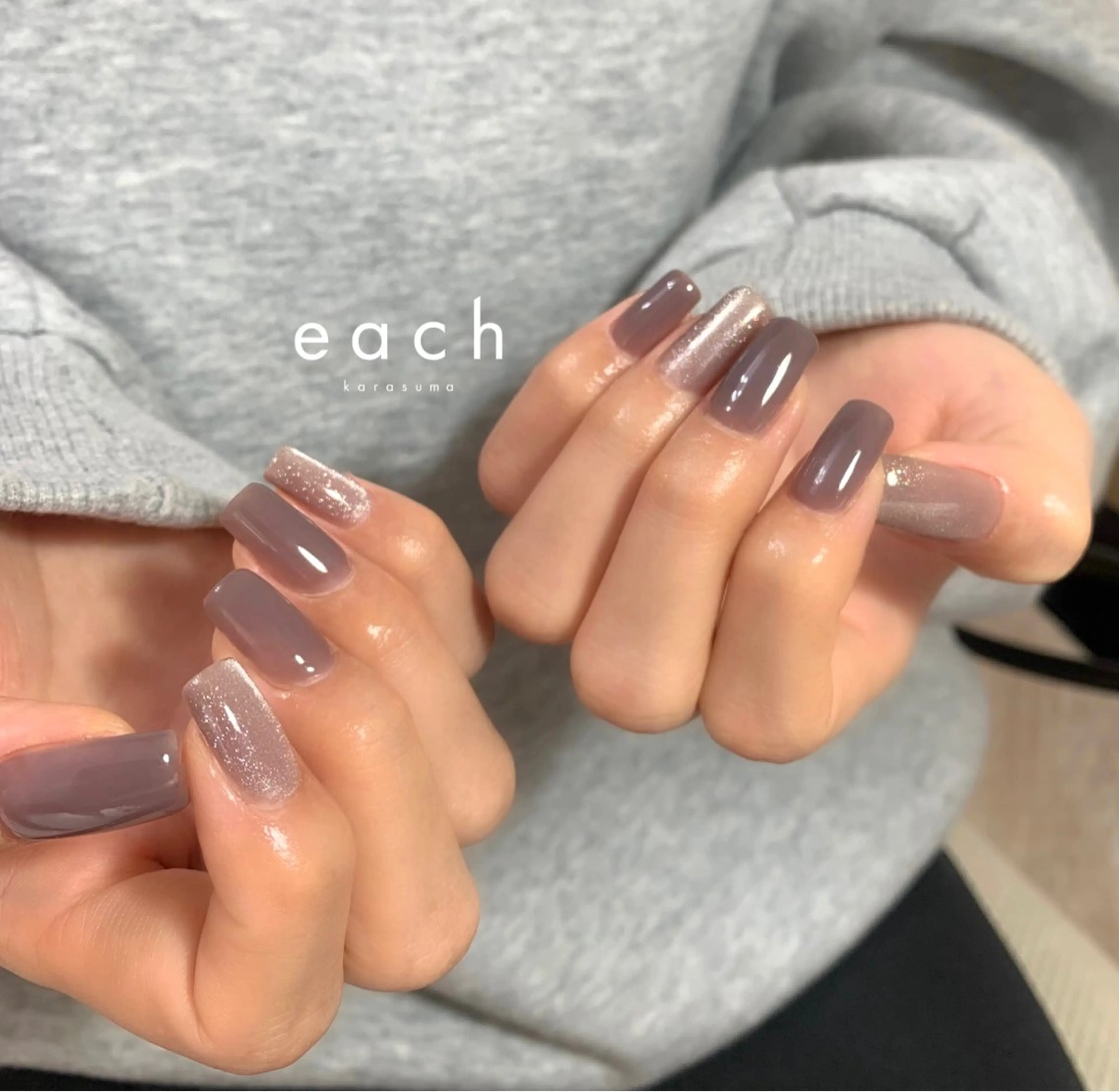 ネイル マグネットネイル each Hibikiのネイルデザイン