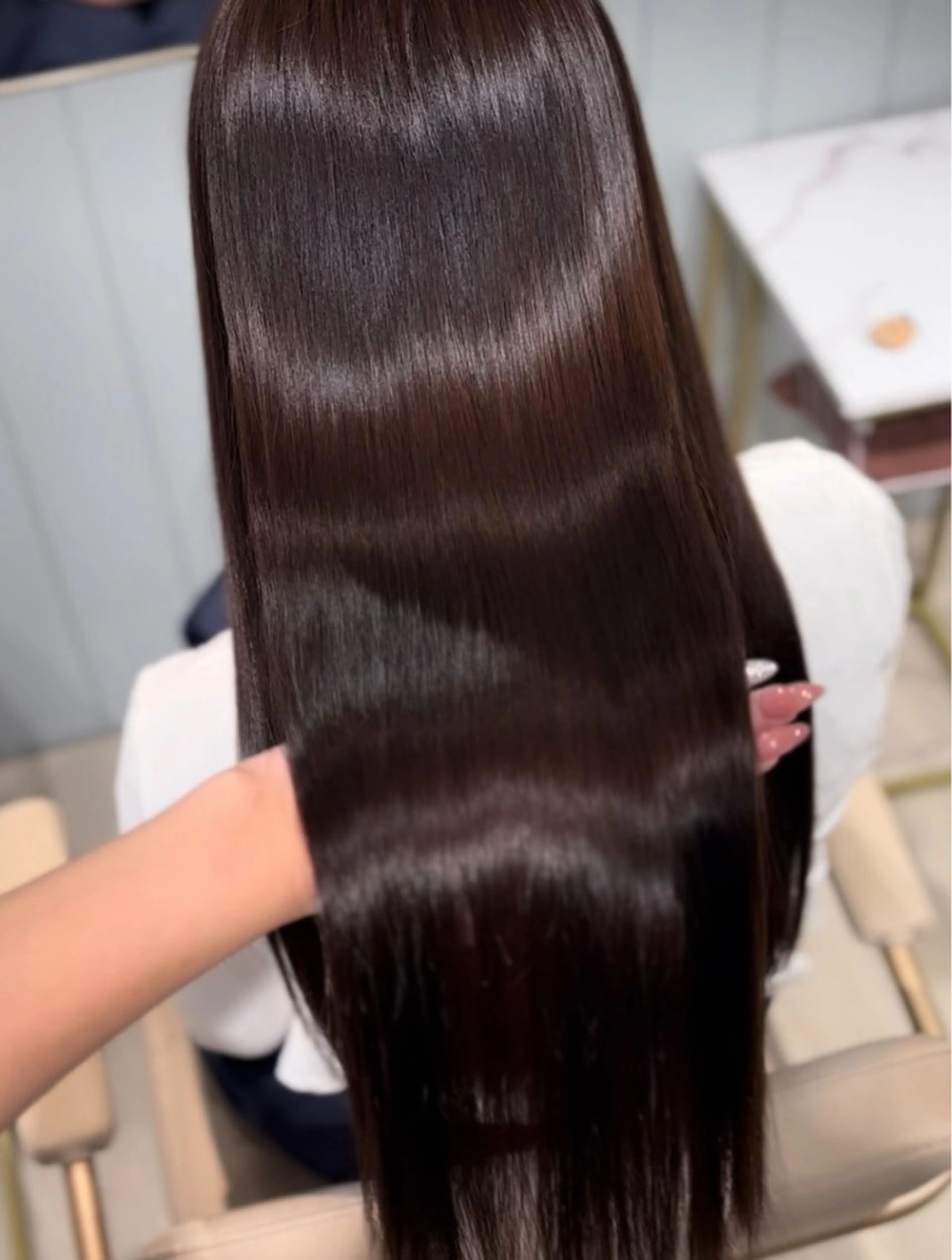 ロング カット 縮毛矯正 髪質改善 美髪縮毛矯正/ayaのヘアスタイル