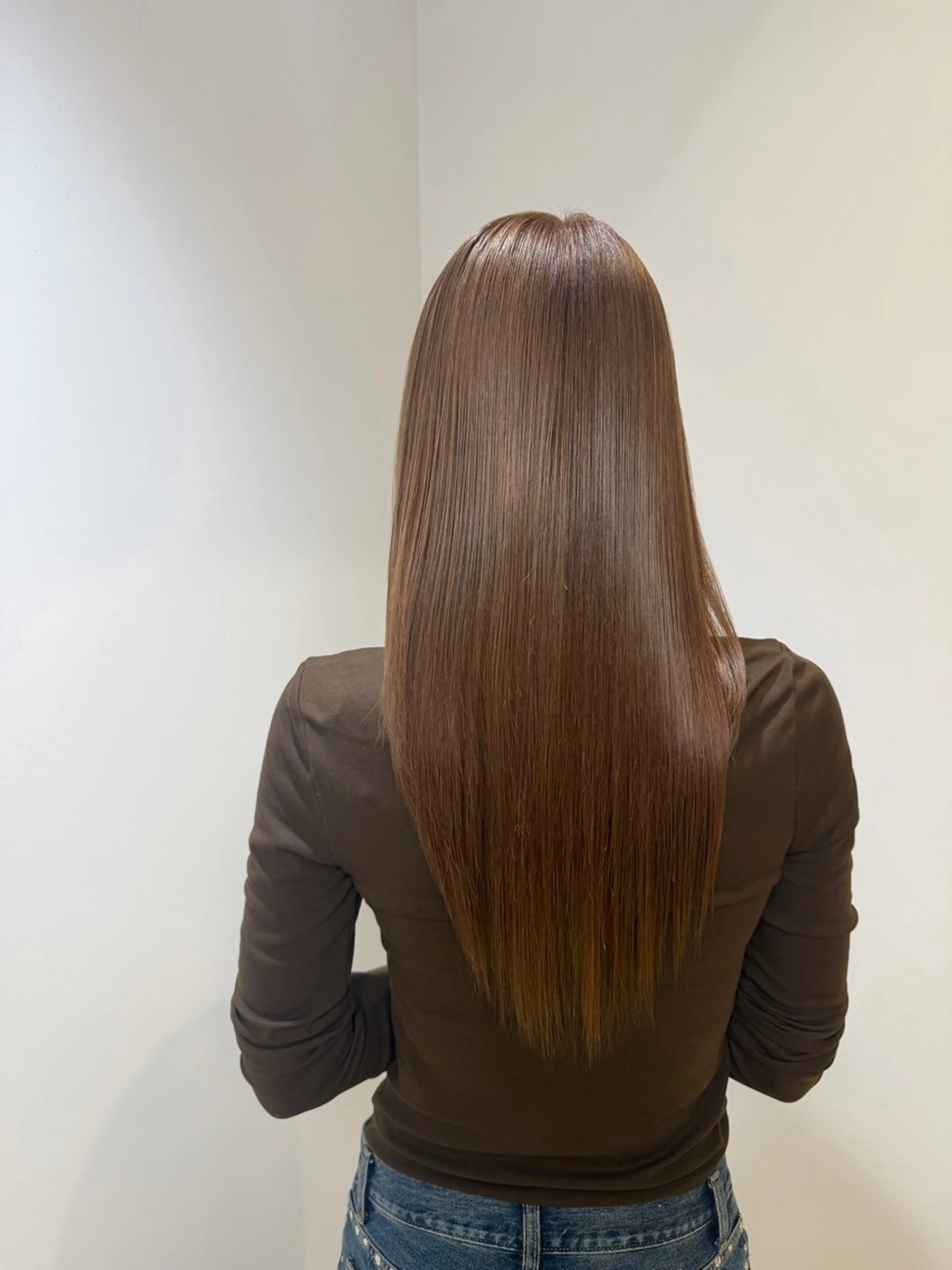 ロング カラー ヘアカラー トリートメント 髪質改善/縮毛矯正 /ブリーチ矯正/岡部のヘアスタイル