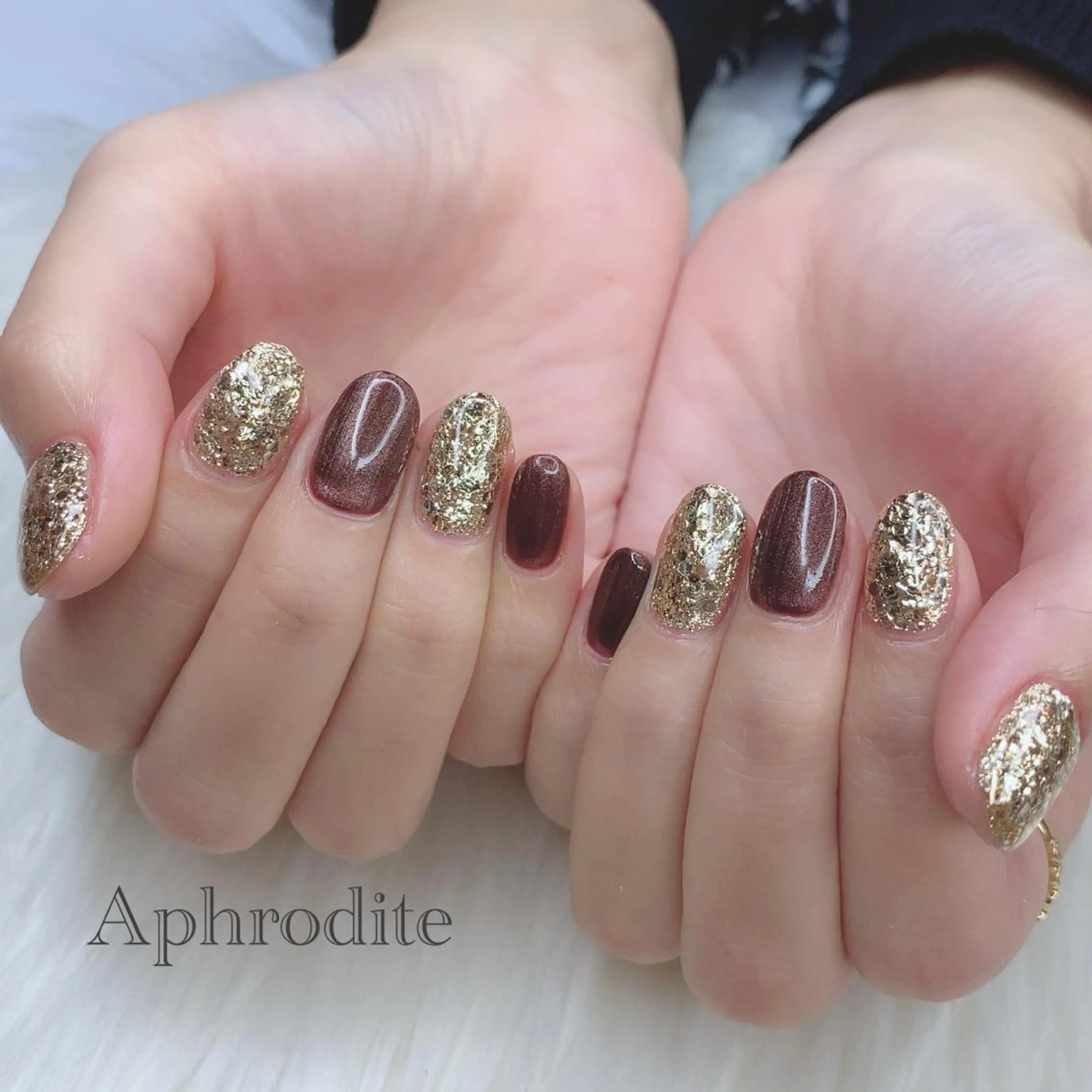 ネイル ジェルネイル シンプルネイル ハンドネイル Aphrodite パラジェル認定サロンのネイルデザイン