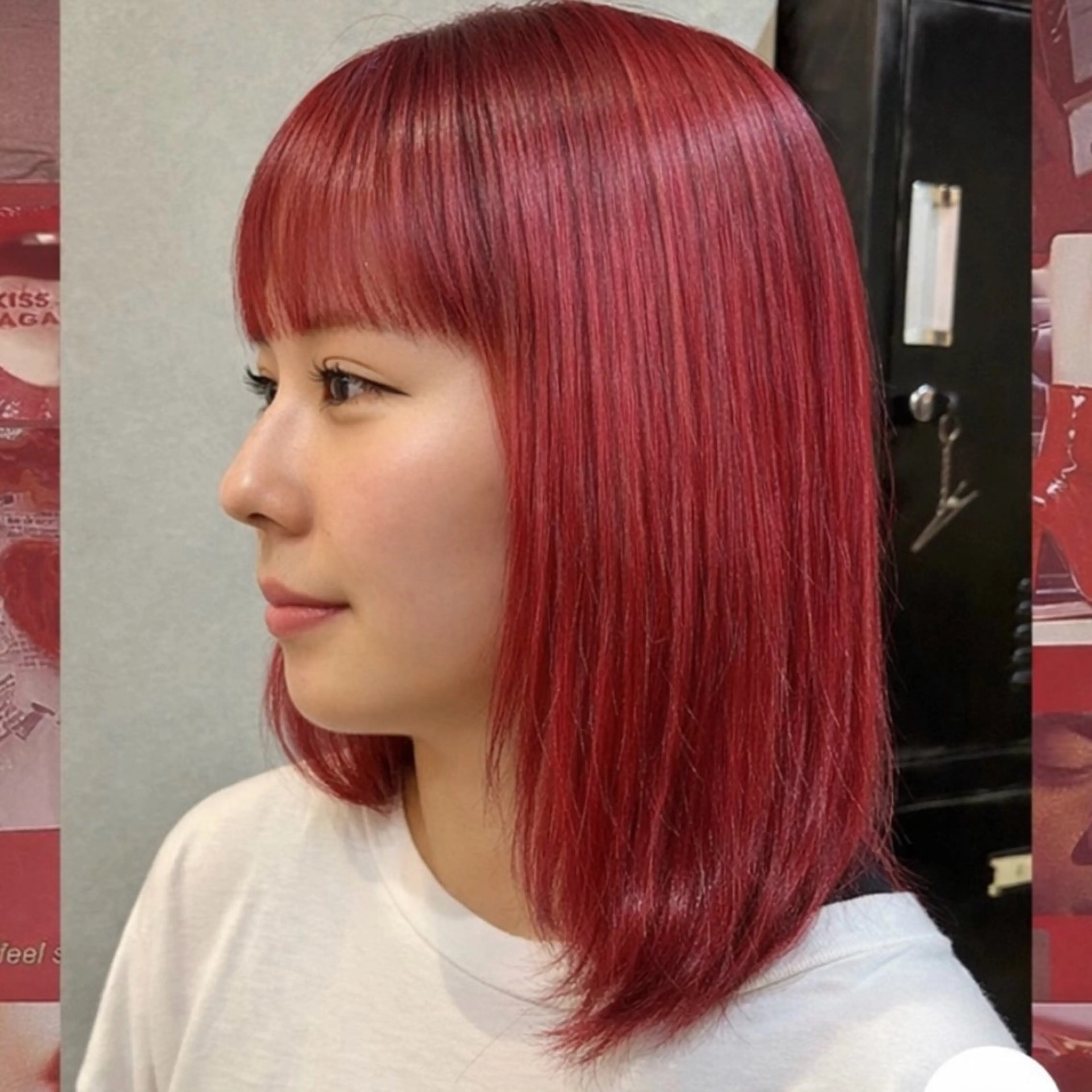 ミディアム ヘアカラー powderhair_luminity所属・矢澤涼夏 🎀ツヤ髪のヘアスタイル