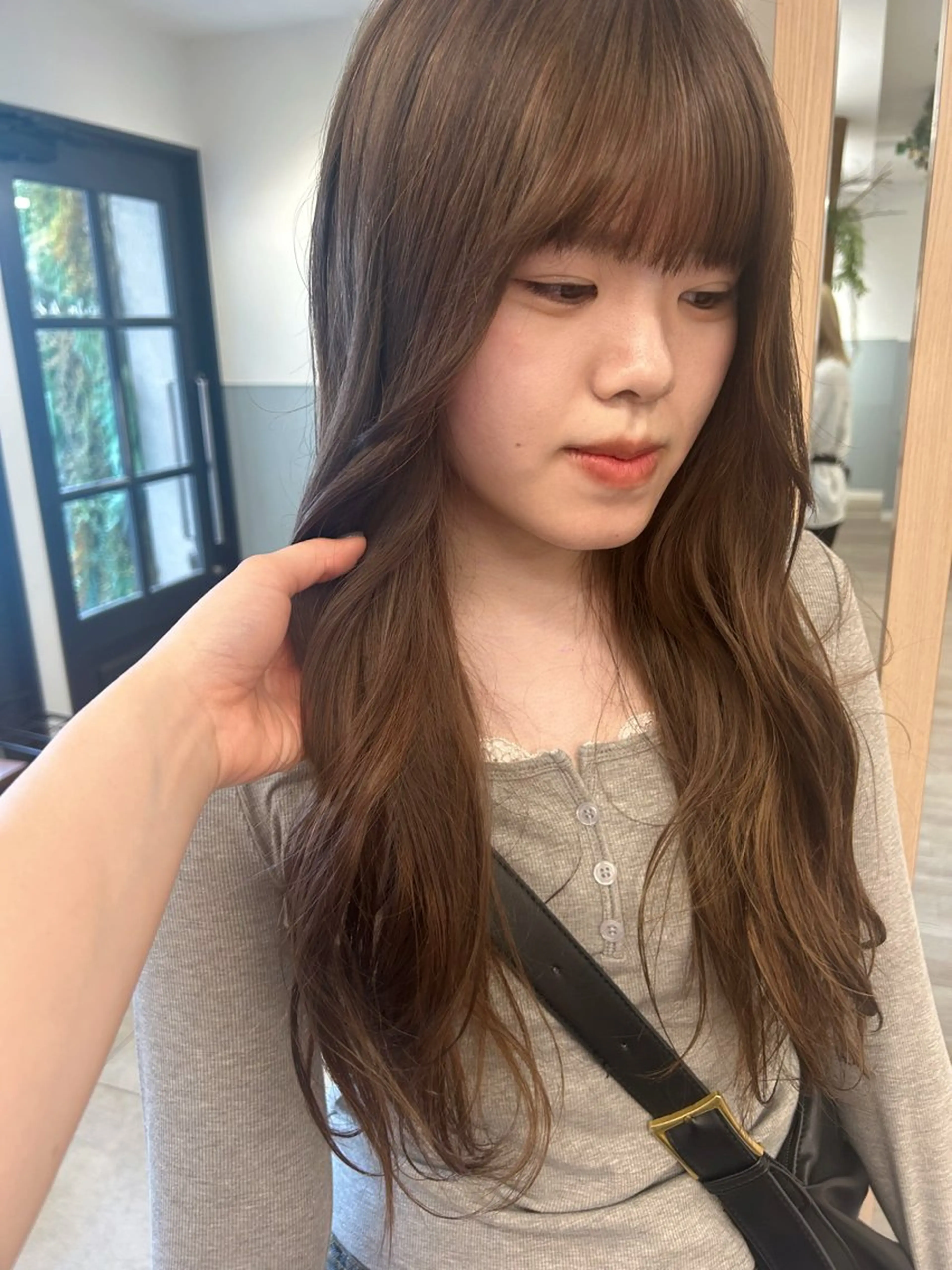 ロング カラー ブリーチ ヘアカラー 🍒透明感カラー mutsuki🍒のヘアスタイル