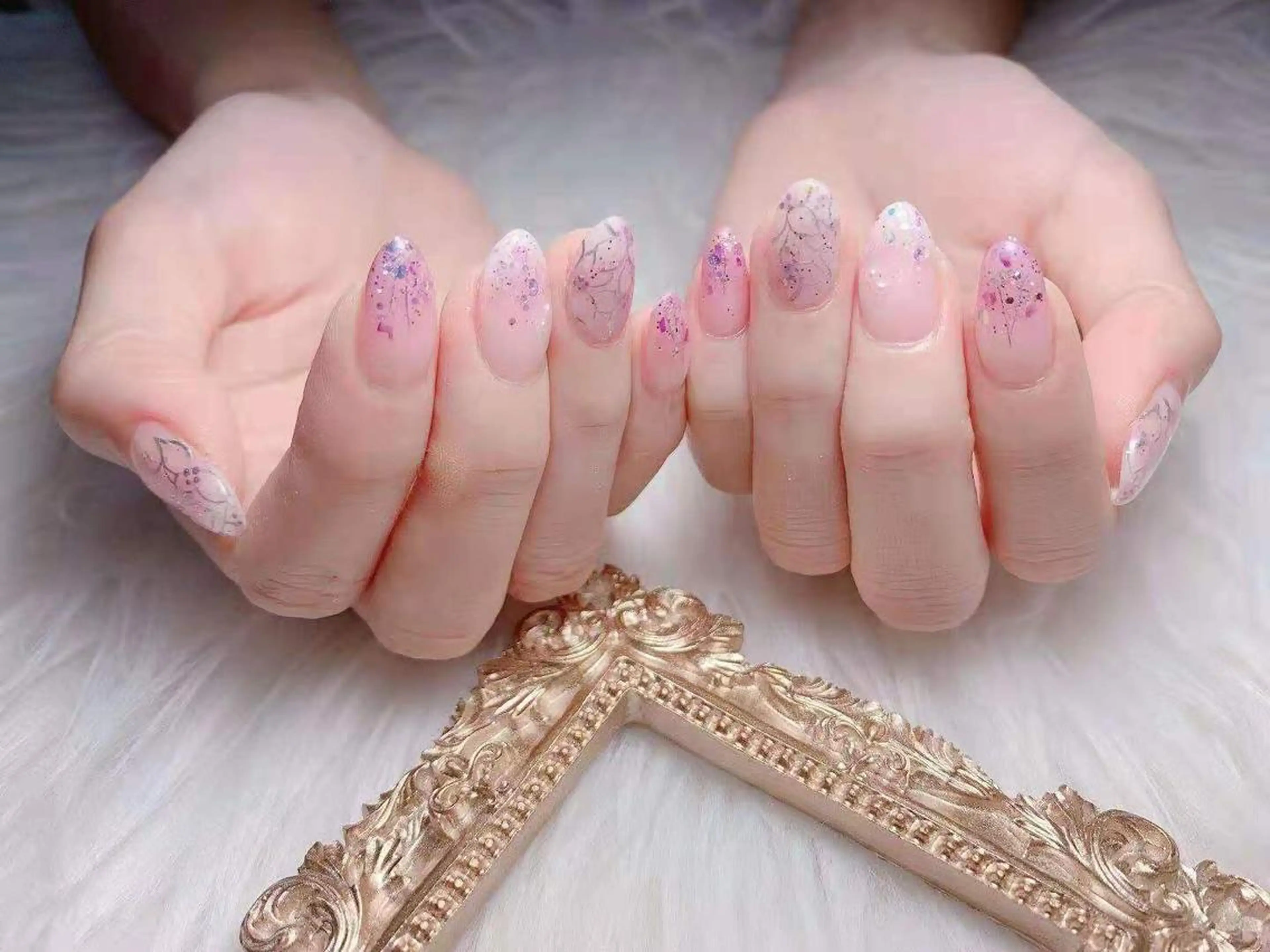 ネイル アートネイル MiKi Nai池袋 長さだし得意のネイルデザイン