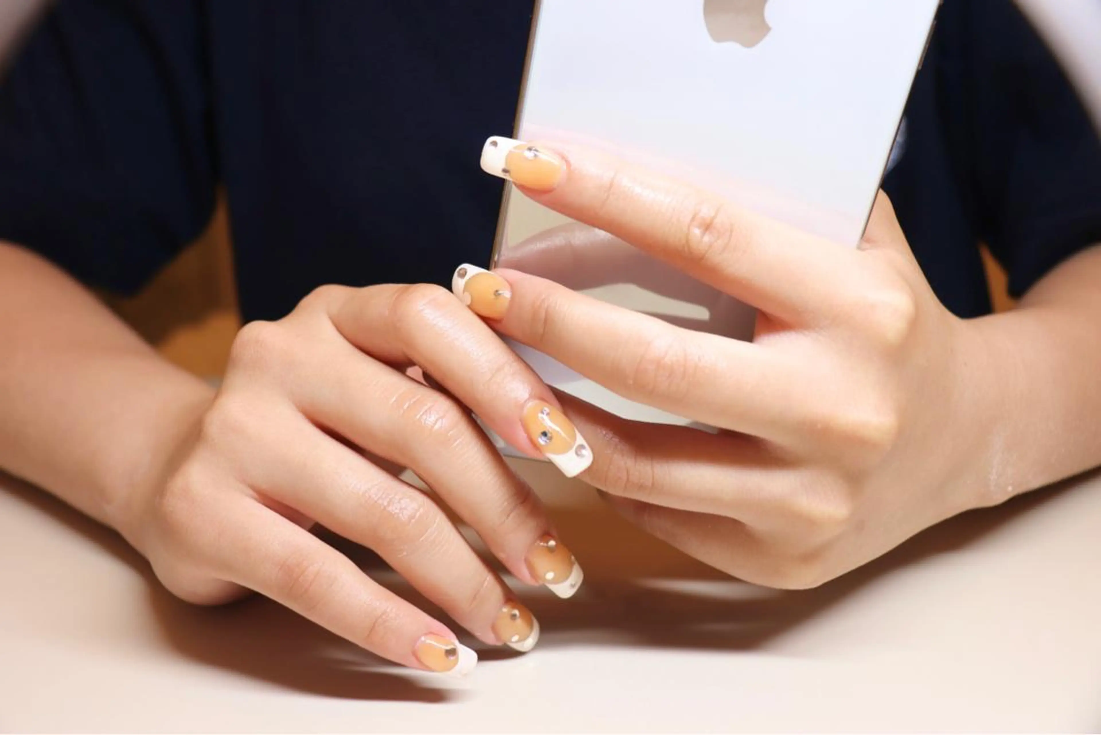 ネイル ダブルフレンチ フレンチネイル ハンドネイル my.S nailsalon所属・my.S nailsalonのネイルデザイン
