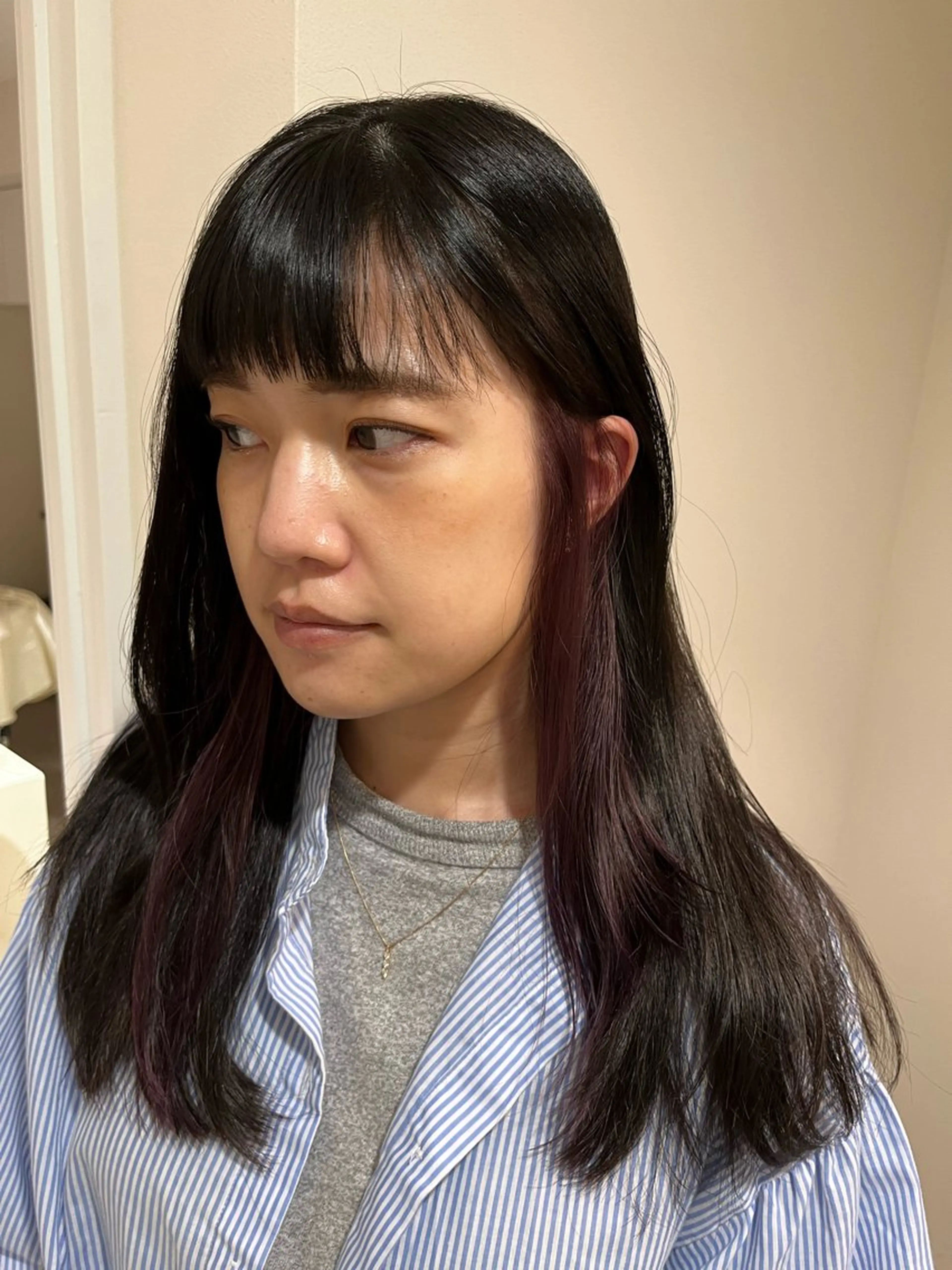 ロング カラー ヘアカラー ショート/ボブ/透明 感カラー/高橋あみのヘアスタイル