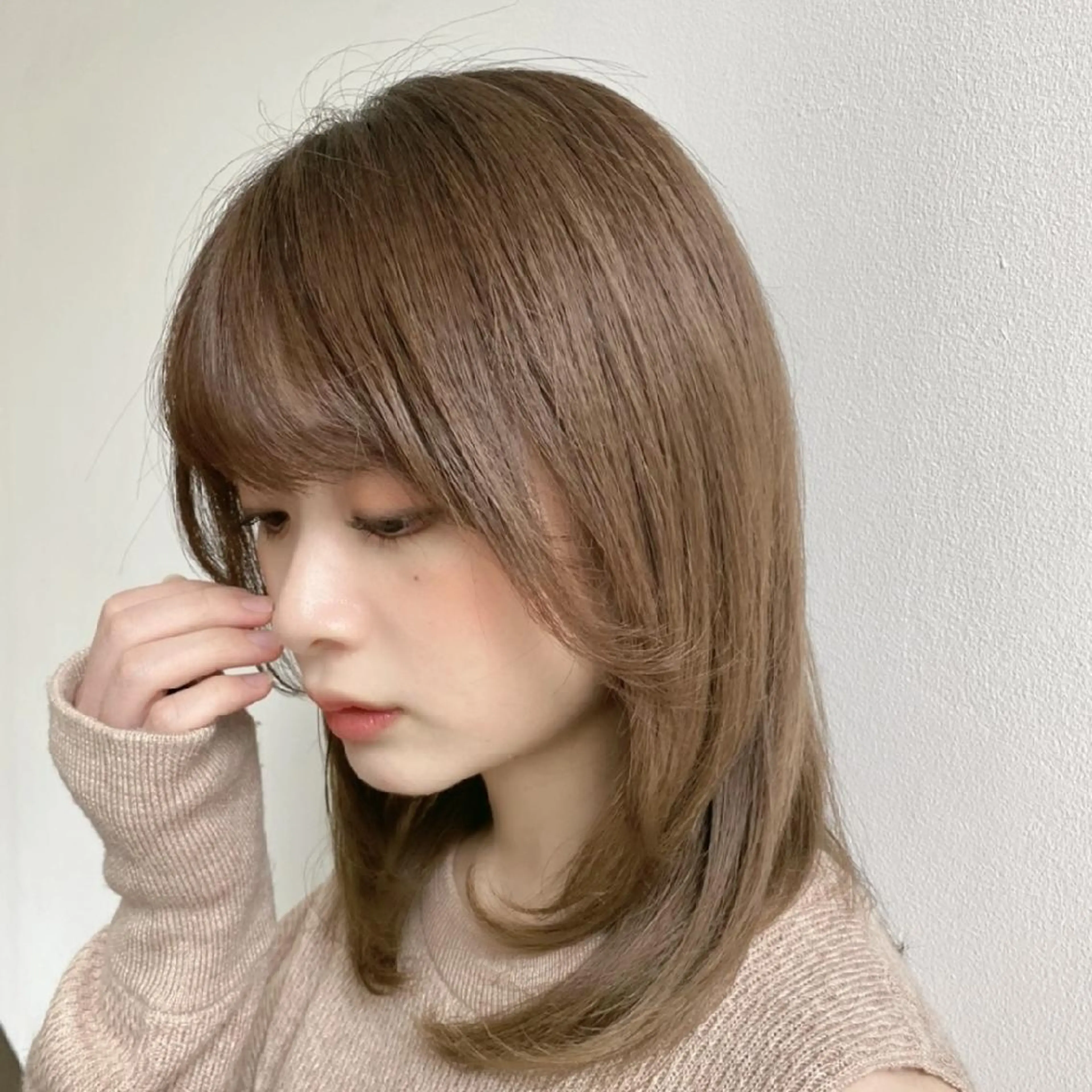 ✨平日人気No.1✨ダメージレスケアカラー+ナノスチーム内部補修トリートメント+カットの写真