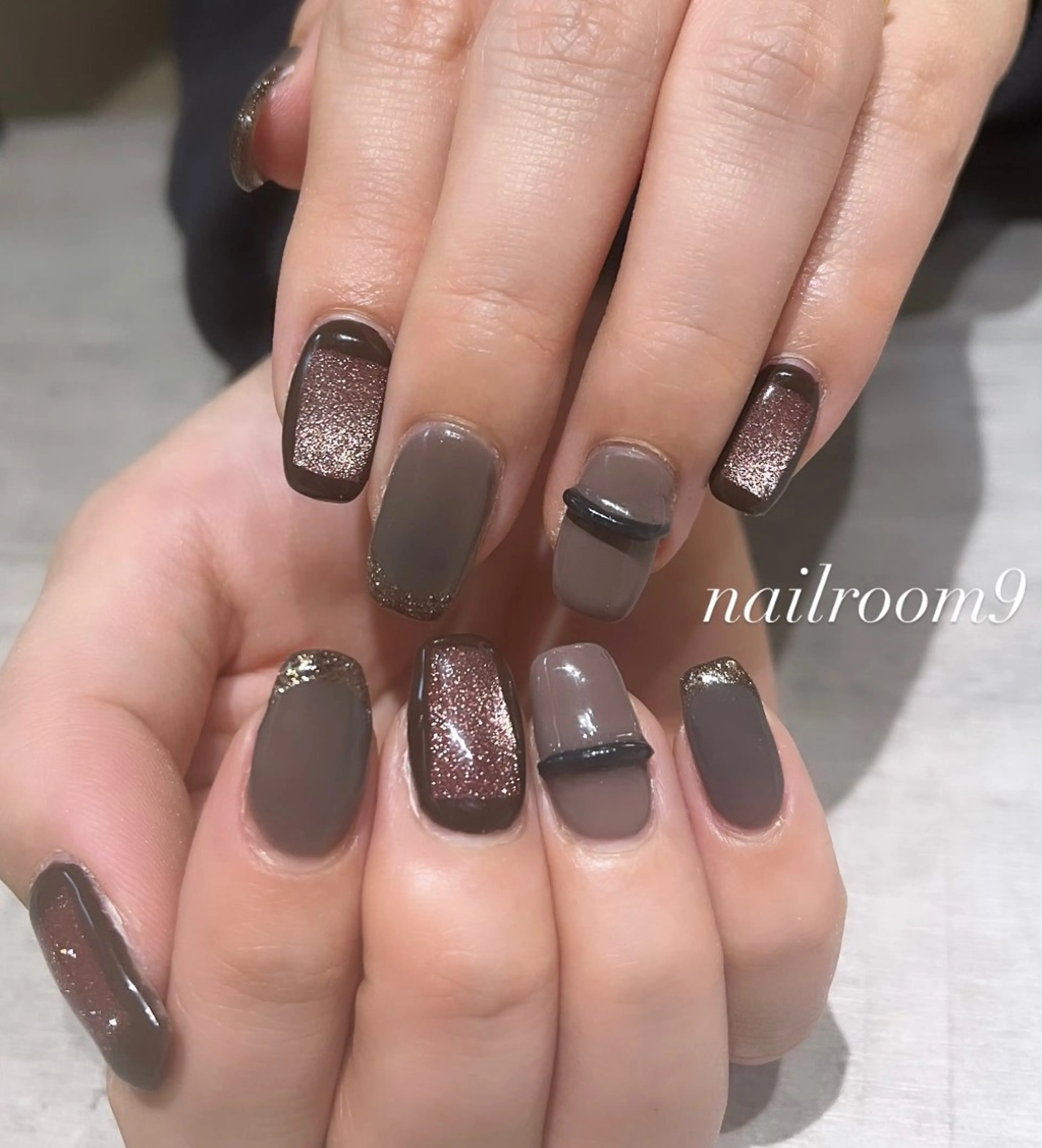 ネイル アートネイル ハンドネイル nail room9 ☺︎のネイルデザイン