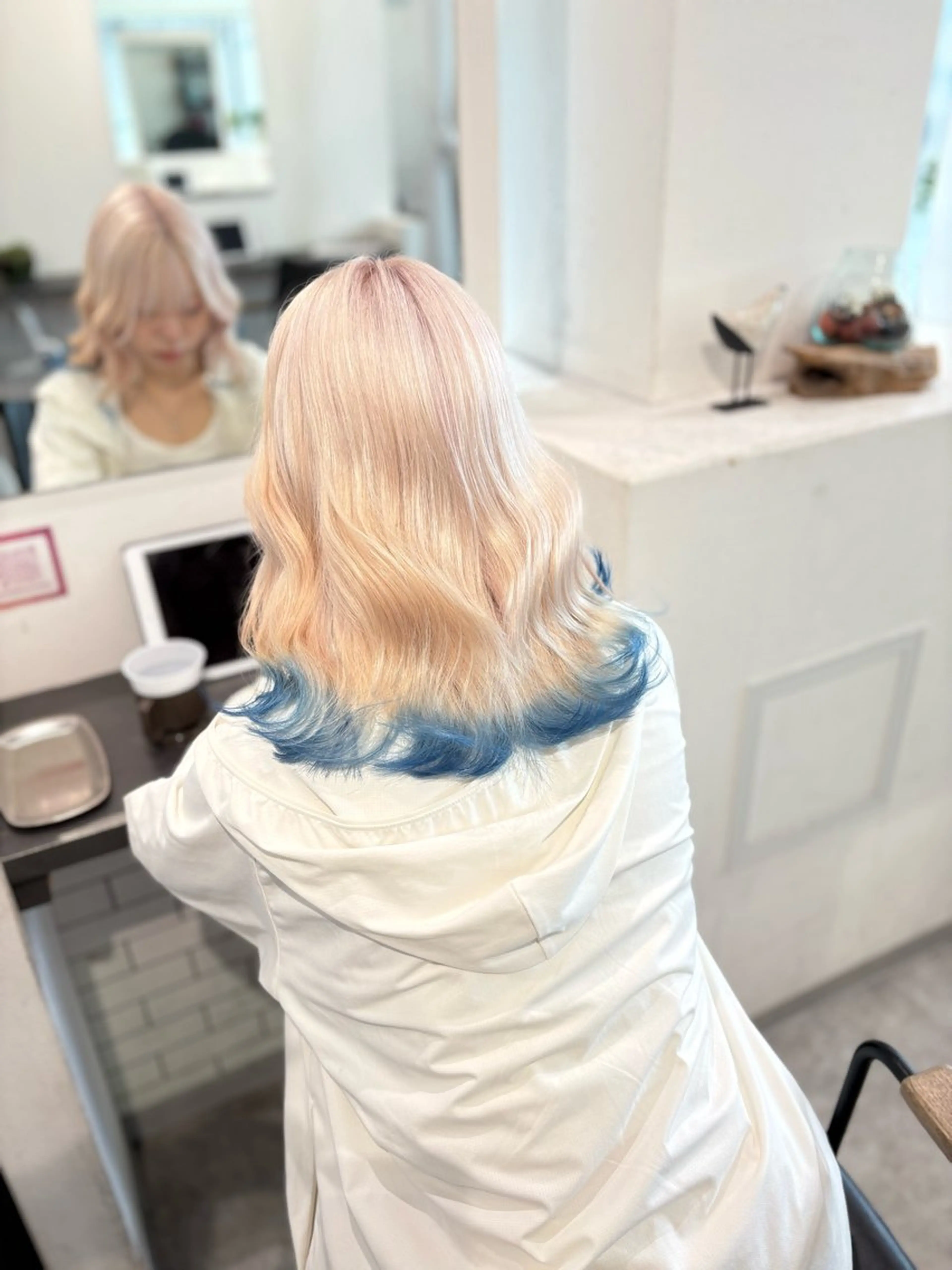 ロング カラー カット ヘアカラー トリートメント GaKu/ハイトーン /ブリーチ/ブロンドのヘアスタイル