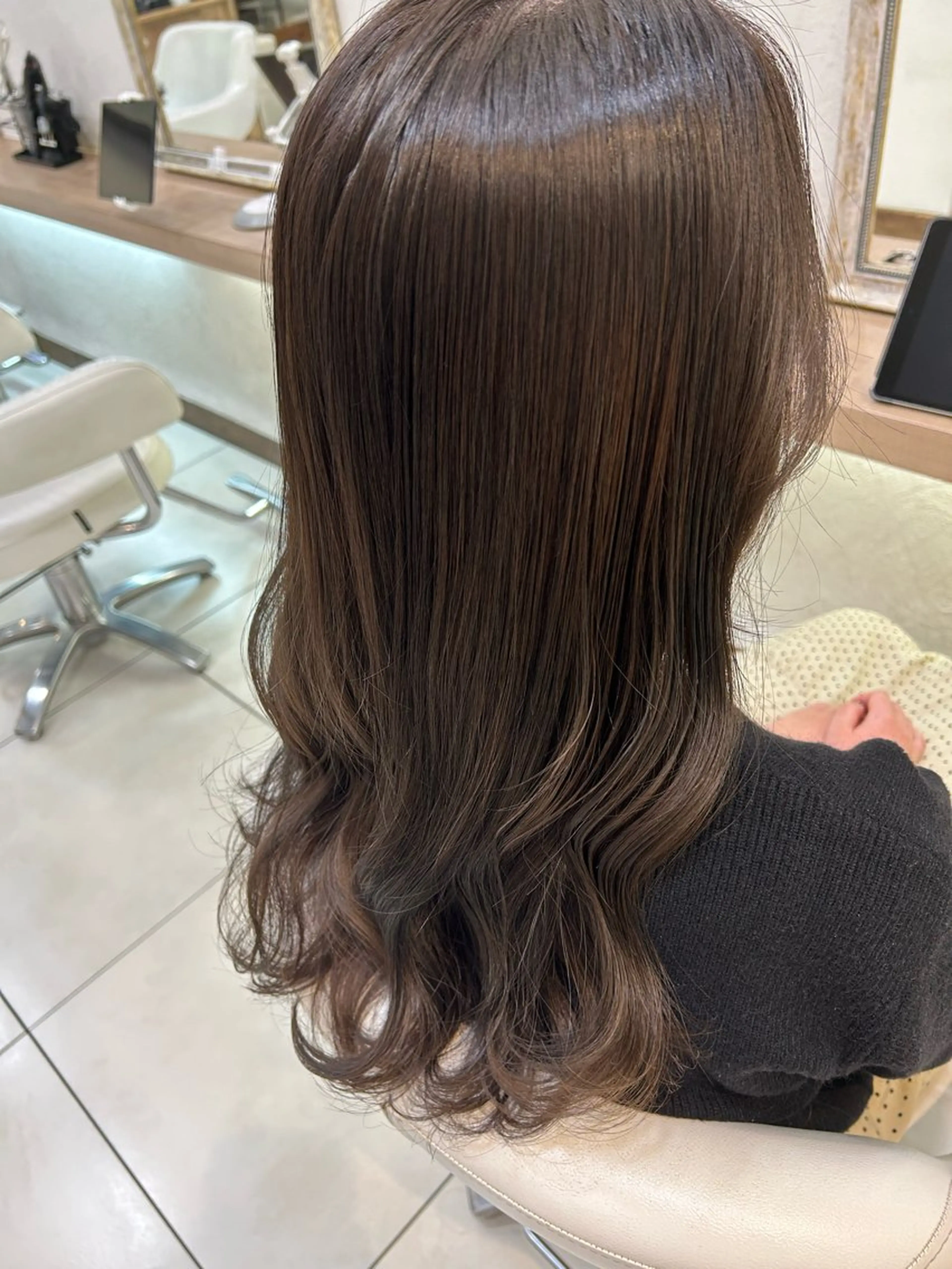 ロング カラー 艶質改善/縮毛矯正 ササキナツミのヘアスタイル