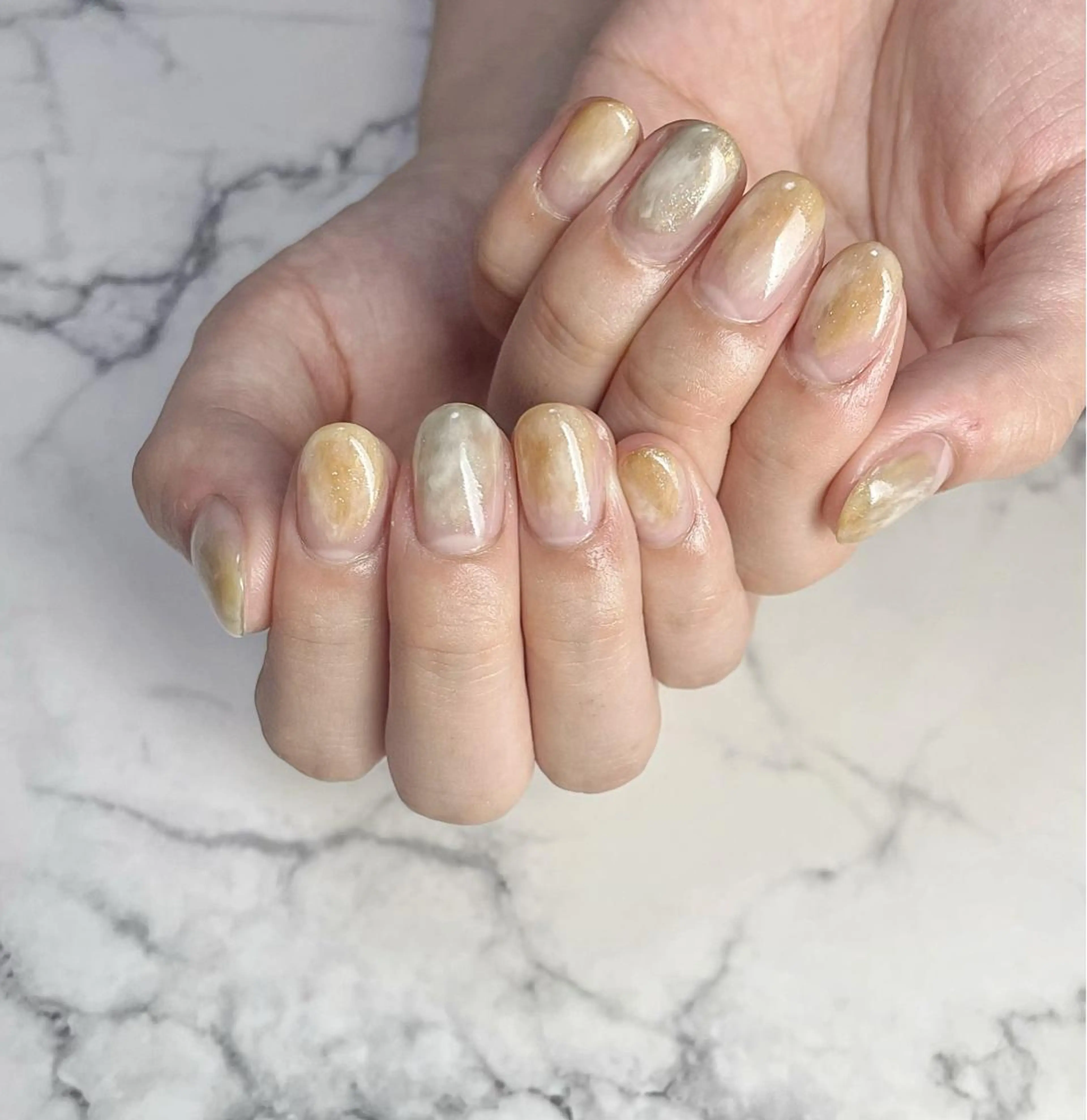 ネイル ニュアンスネイル ハンドネイル Mnail mayuのネイルデザイン