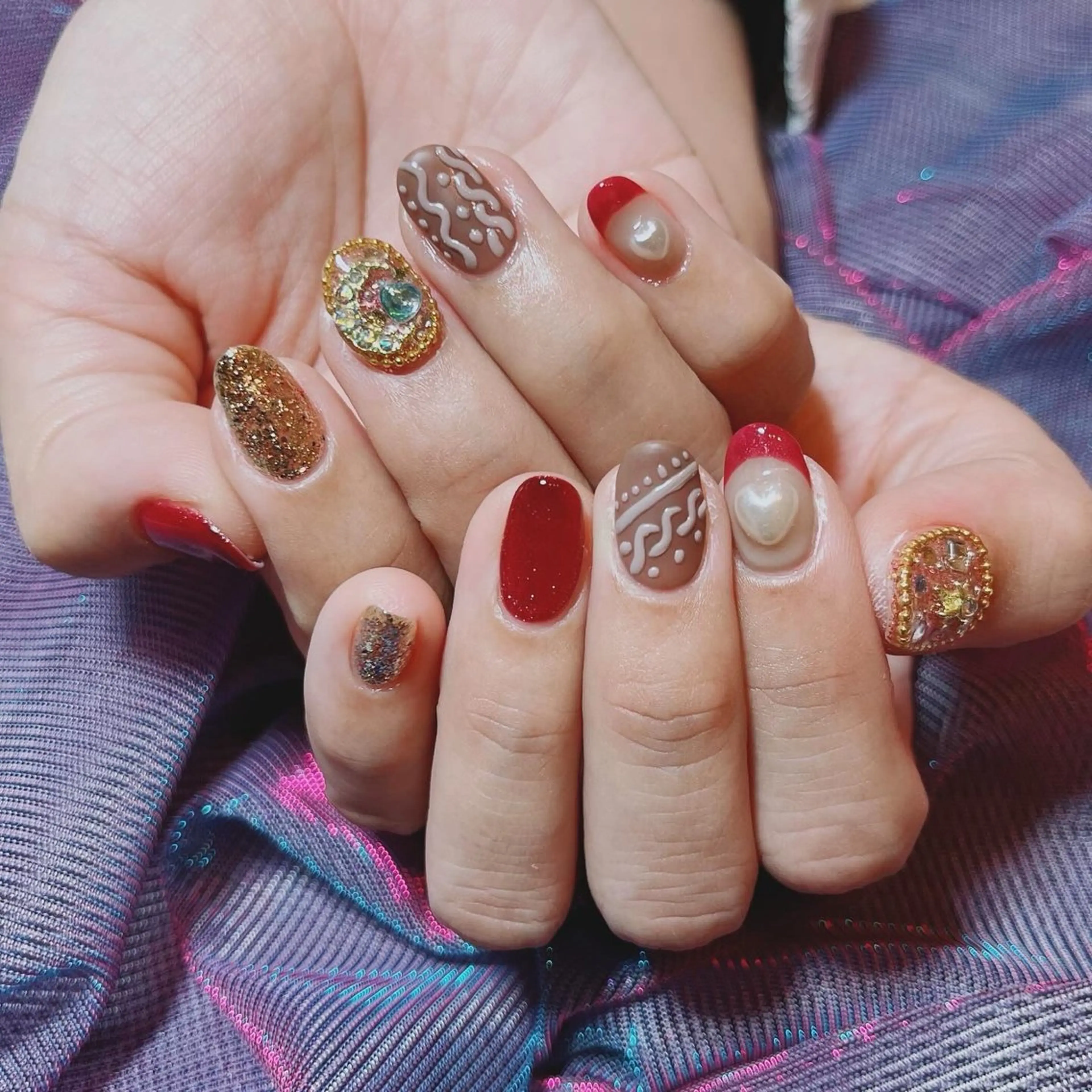 ネイル バレンタイン ruirui.naildesign所属・RUI ☆のネイルデザイン