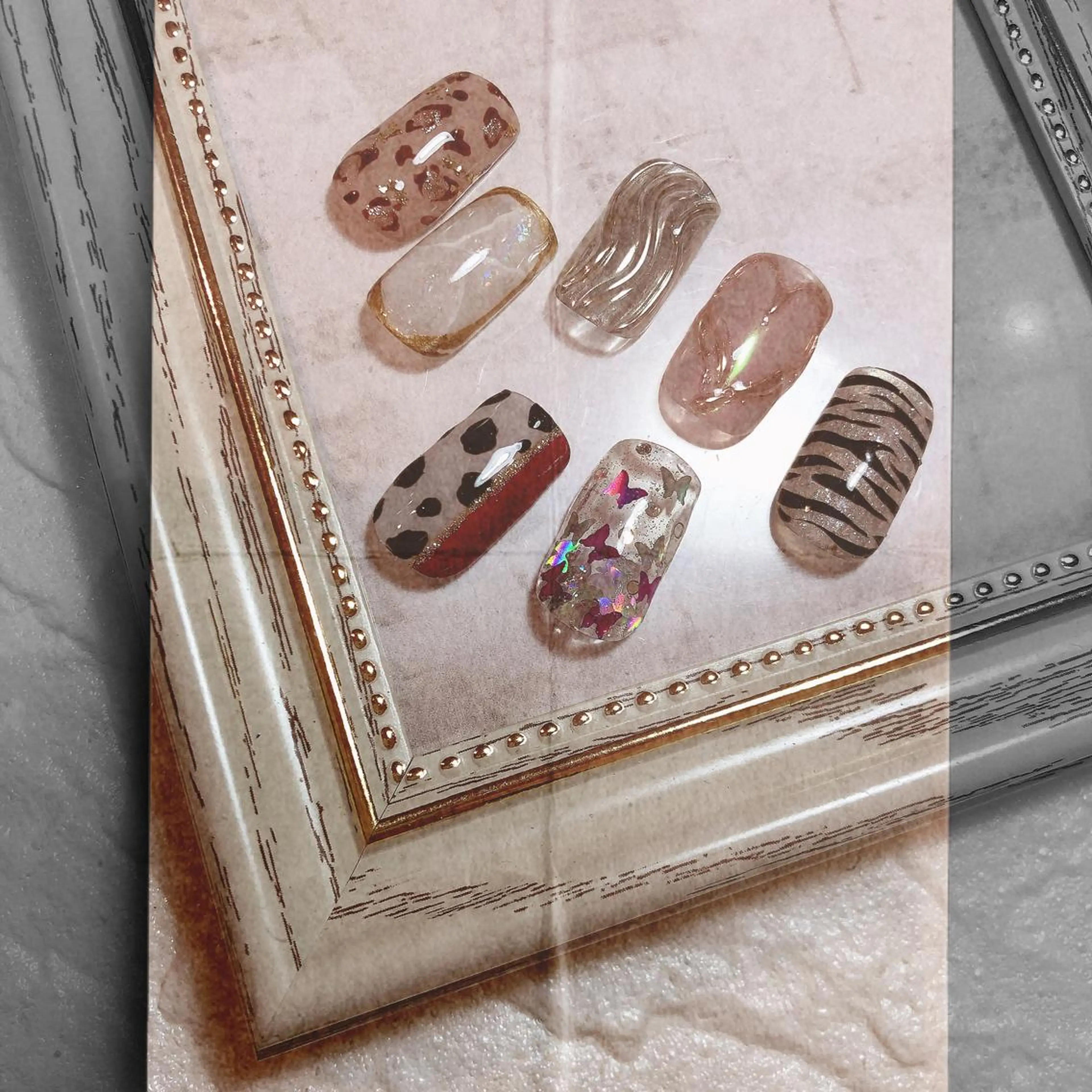 セミロング ネイル ハンドネイル ハンドケア 💎ビューティサロン 湘南 RIRAN💎のネイルデザイン