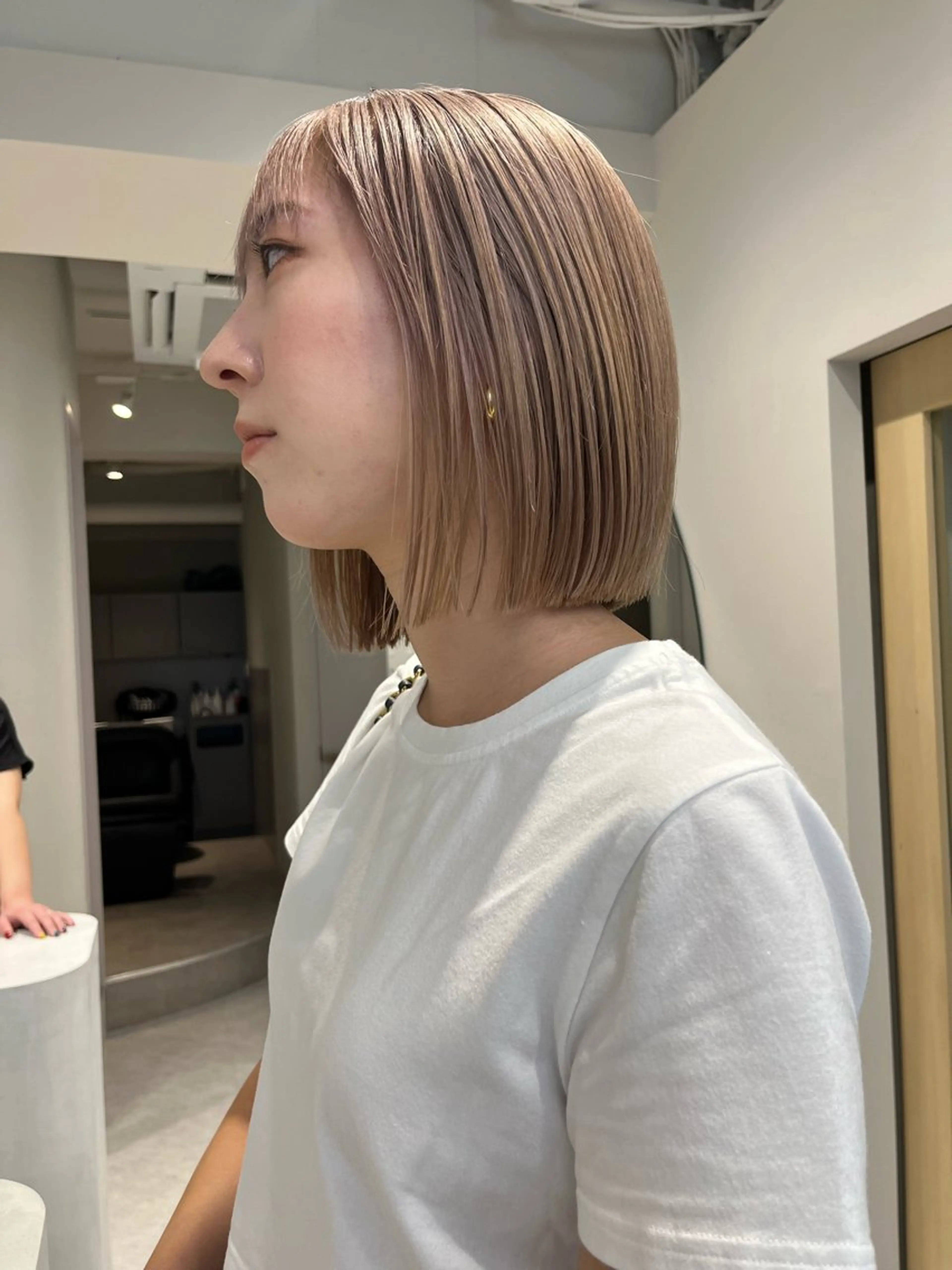 ショート カット ヘアカラー ハイトーン/ ボブ 中村麟のヘアスタイル