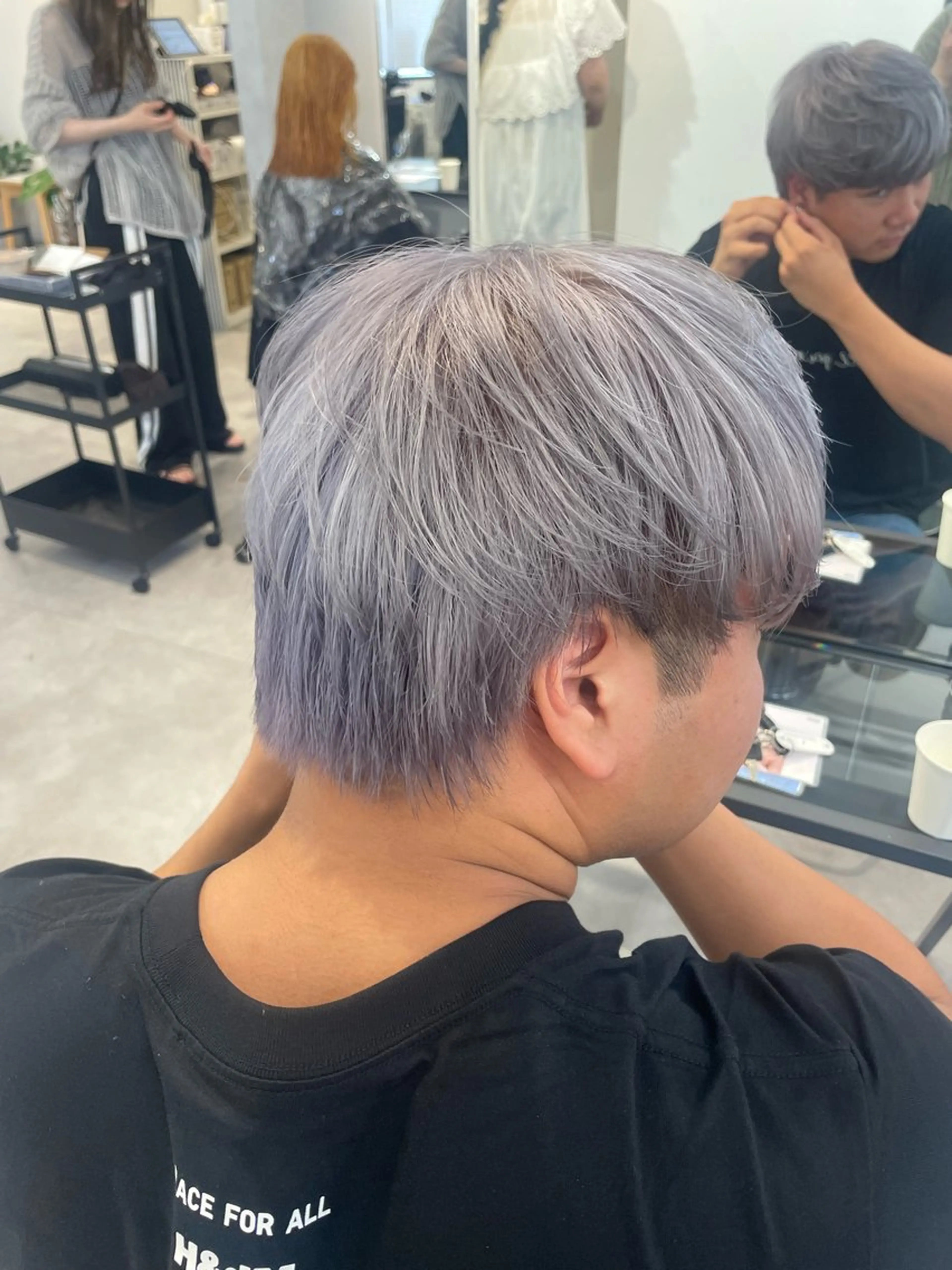 カラー メンズ ヘアカラー トリートメント 🎀ダブルカラーレイ ヤーyuuri🎀のヘアスタイル