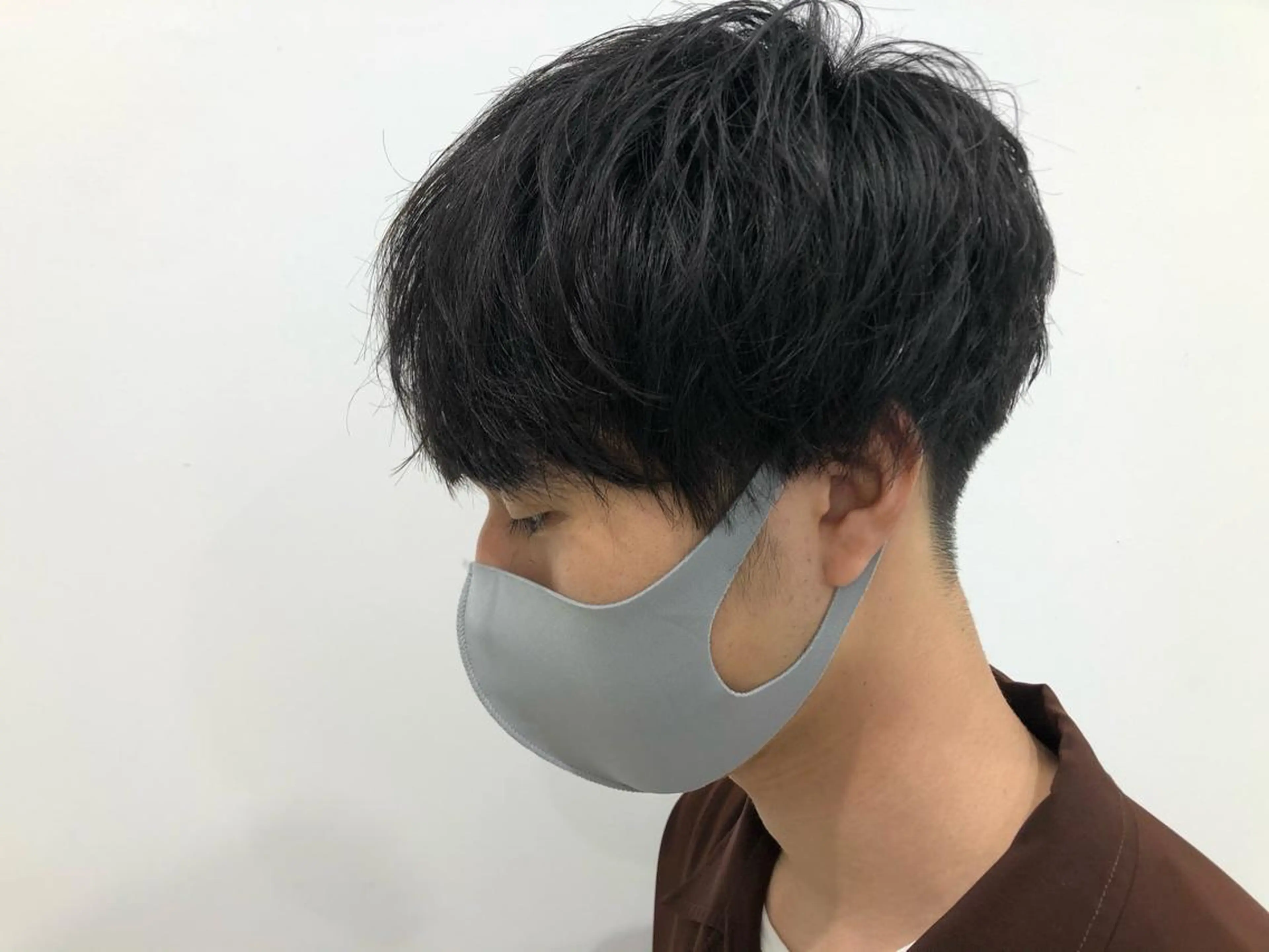 メンズ BABY 艶髪暗髪ヘア💖達人のヘアスタイル