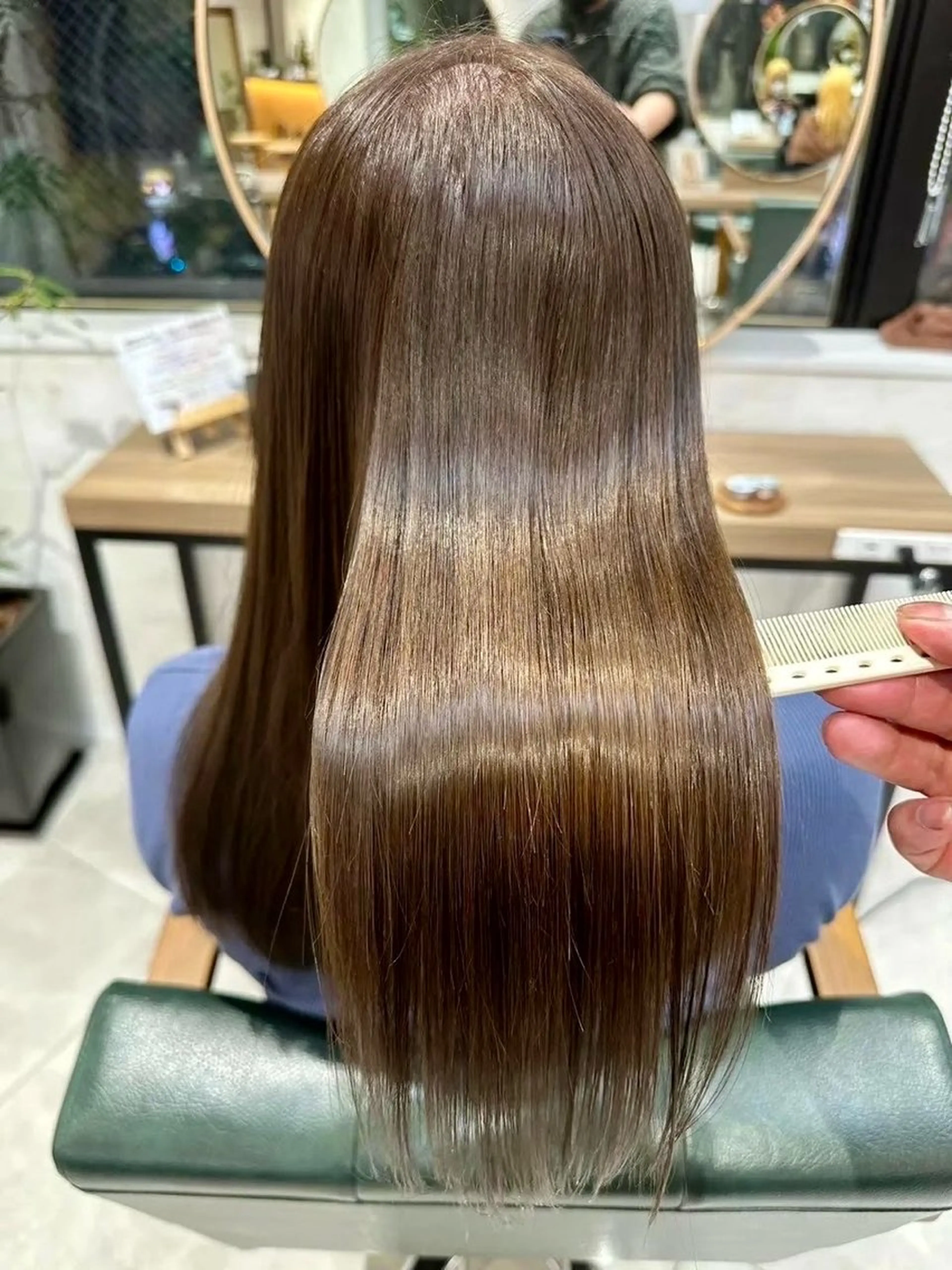 セミロング 髪質改善 ヘアカラー 💎艶髪／美髪特化 世麗💎のヘアスタイル