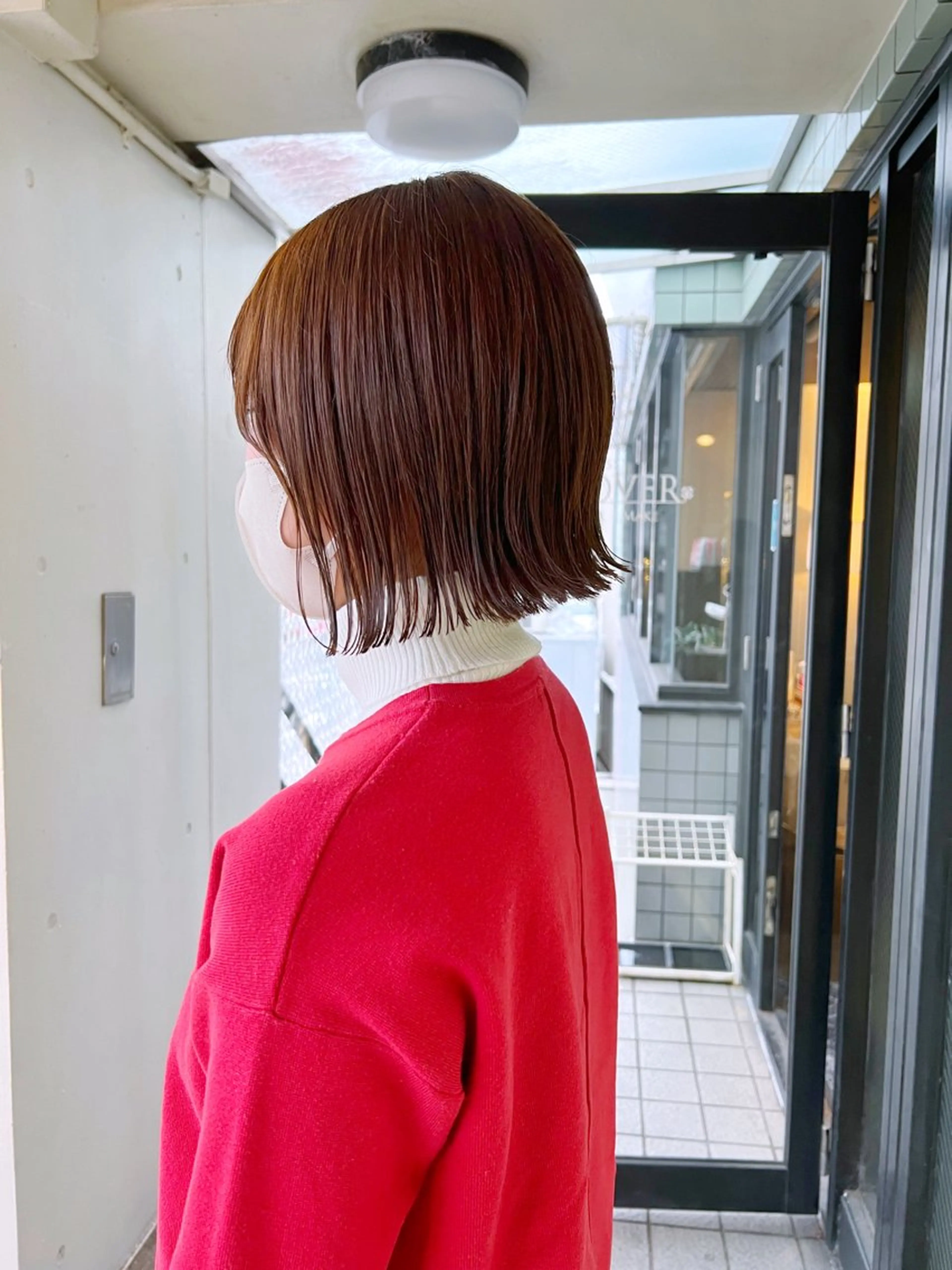 ショート カラー ボブ カット トリートメント 進 詩織のヘアスタイル