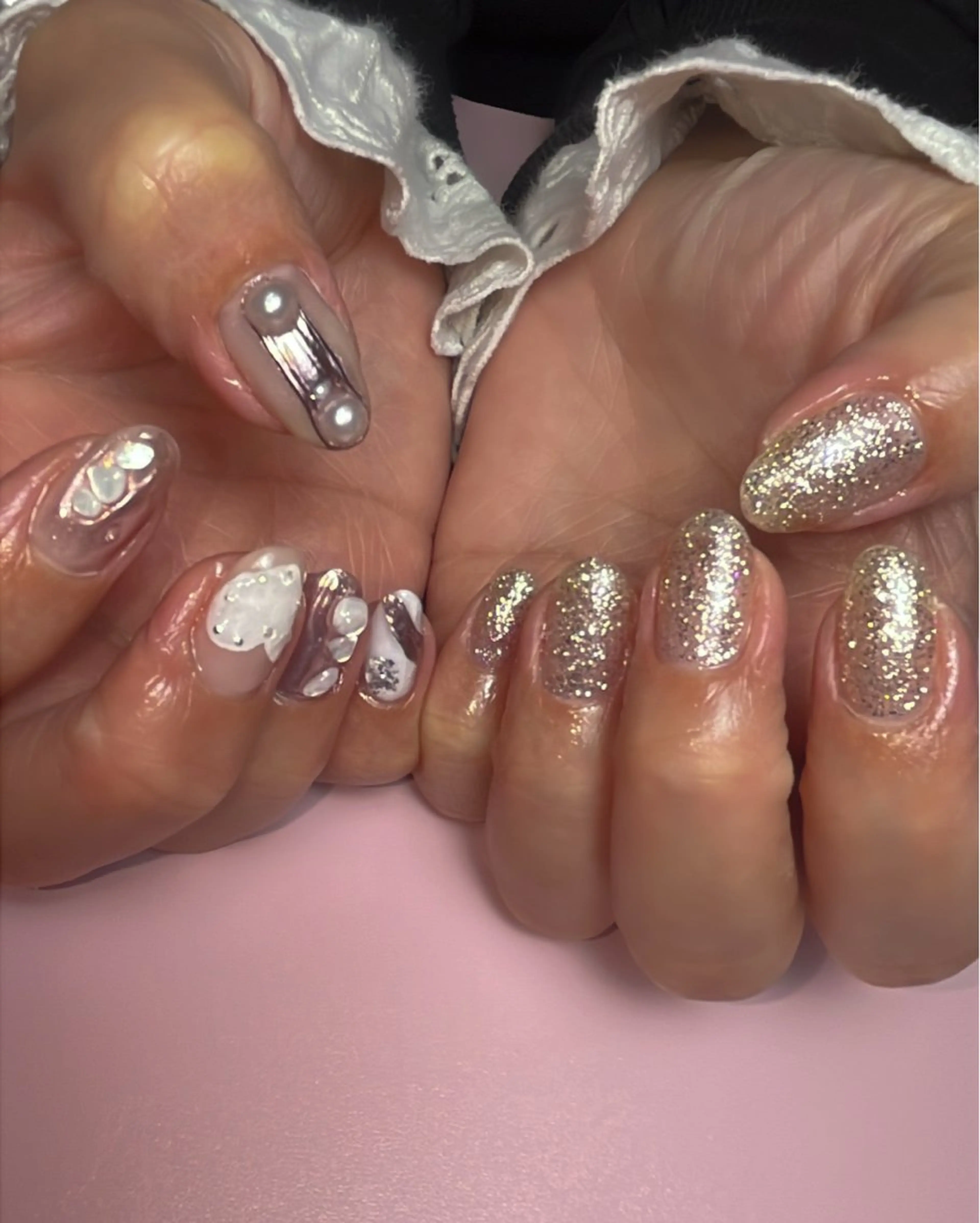 ネイル 韓国ネイル ハンドネイル ハンドケア ナツインフィニティ ネイルズ（なつ）のネイルデザイン