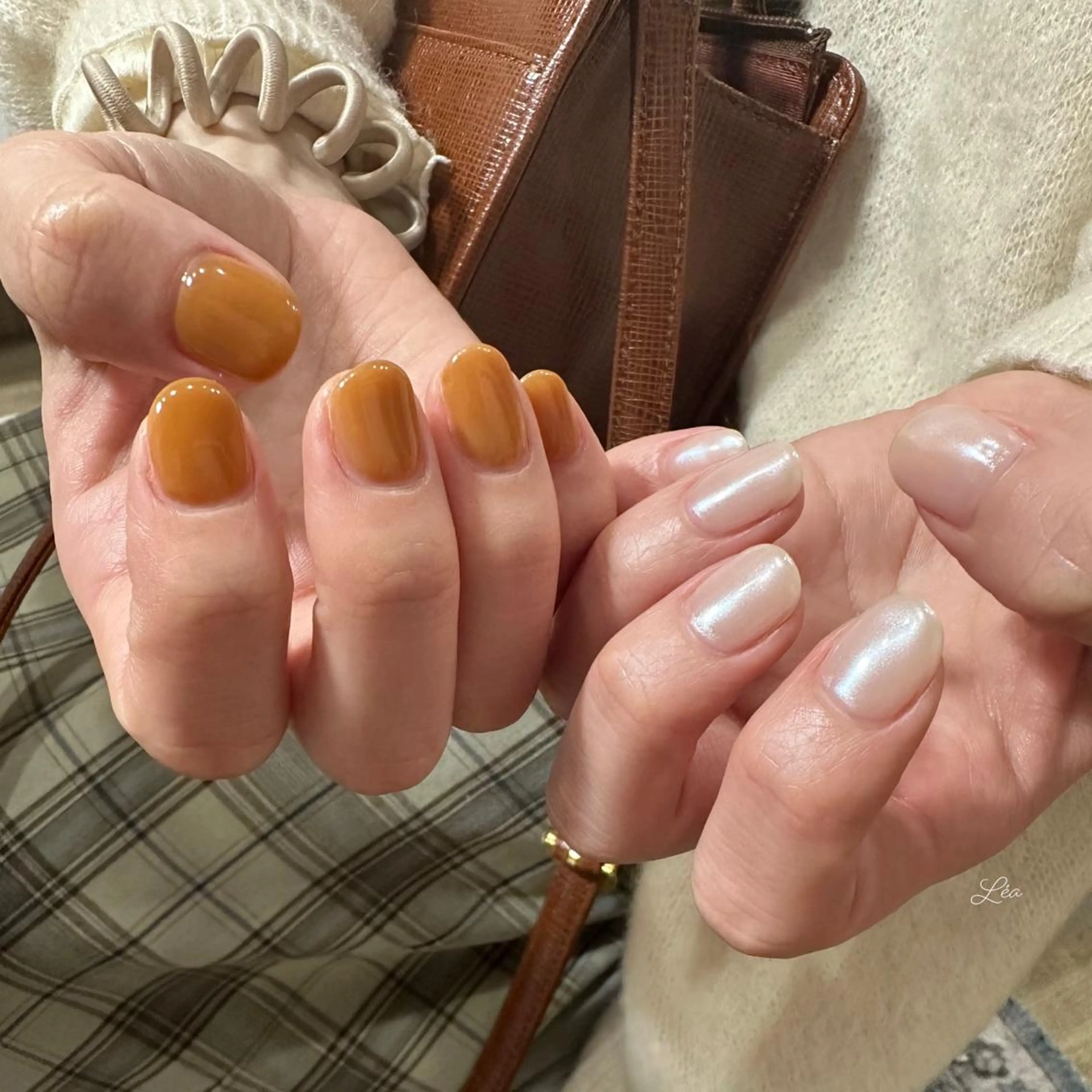 ネイル ジェルネイル ミラーネイル パラジェル ソフトジェル Léa nailのネイルデザイン