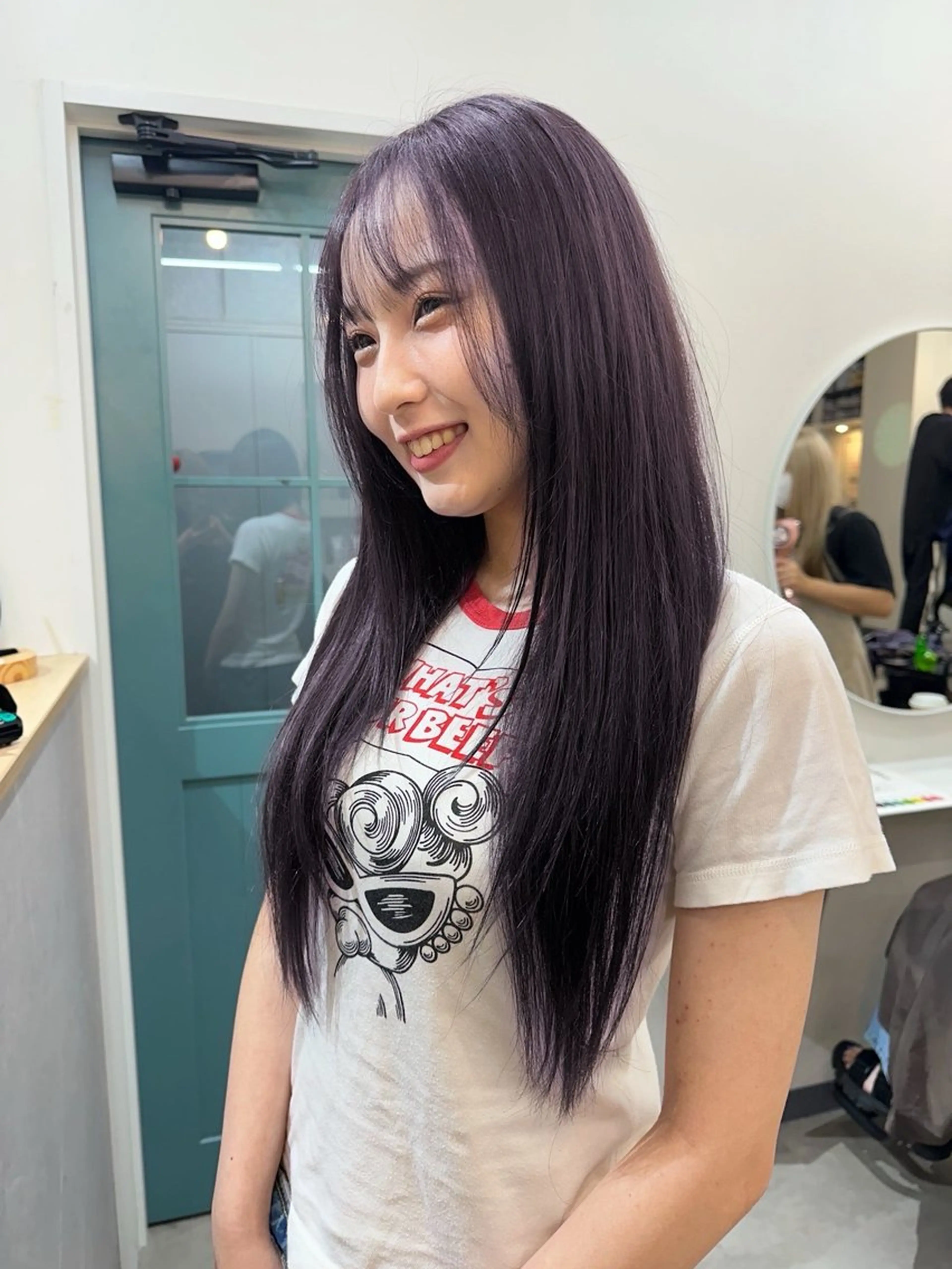 ロング カラー ヘアカラー レイヤー/顔周り /いいぬまみかのヘアスタイル