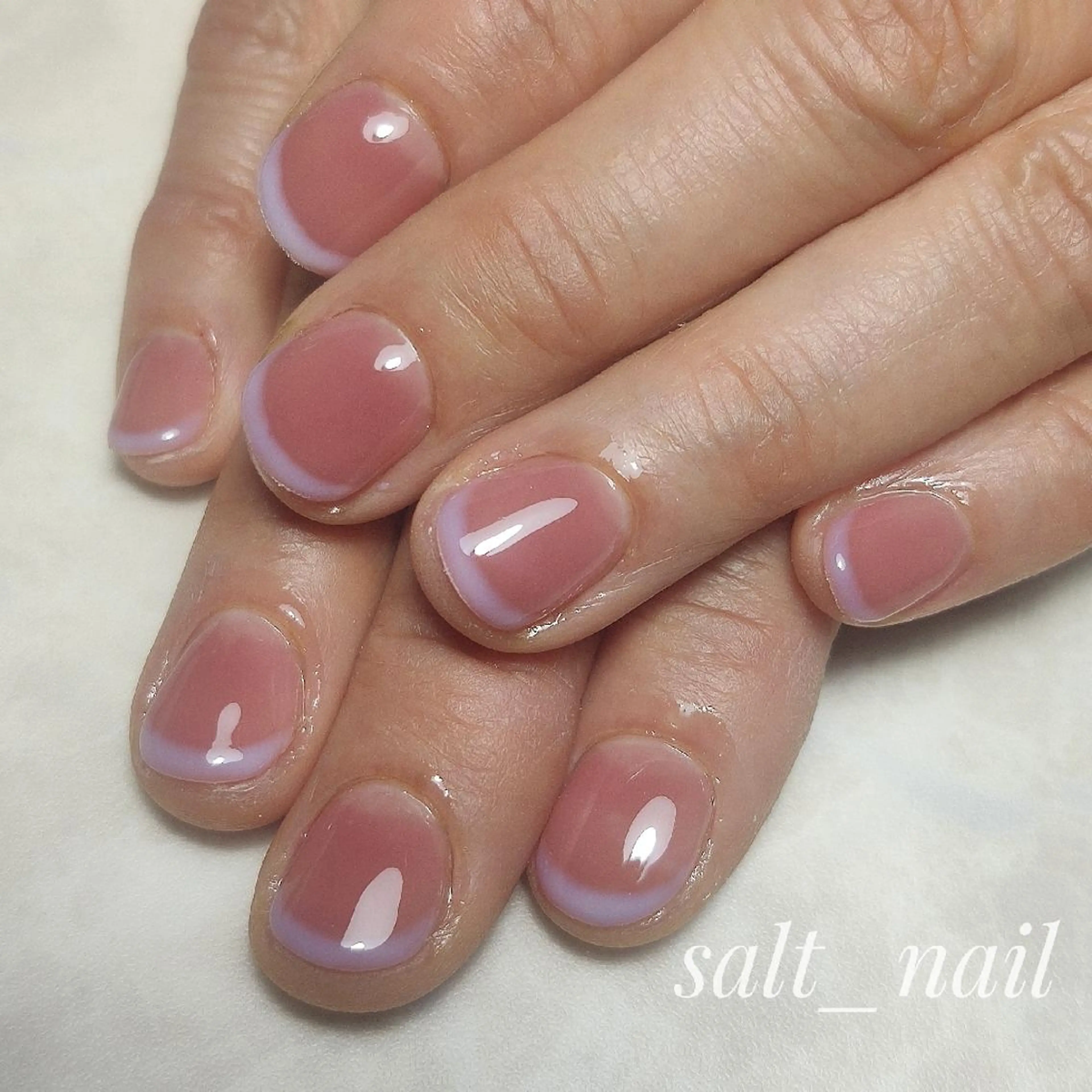 ネイル フレンチネイル ホワイト 個人サロン saltnailのネイルデザイン