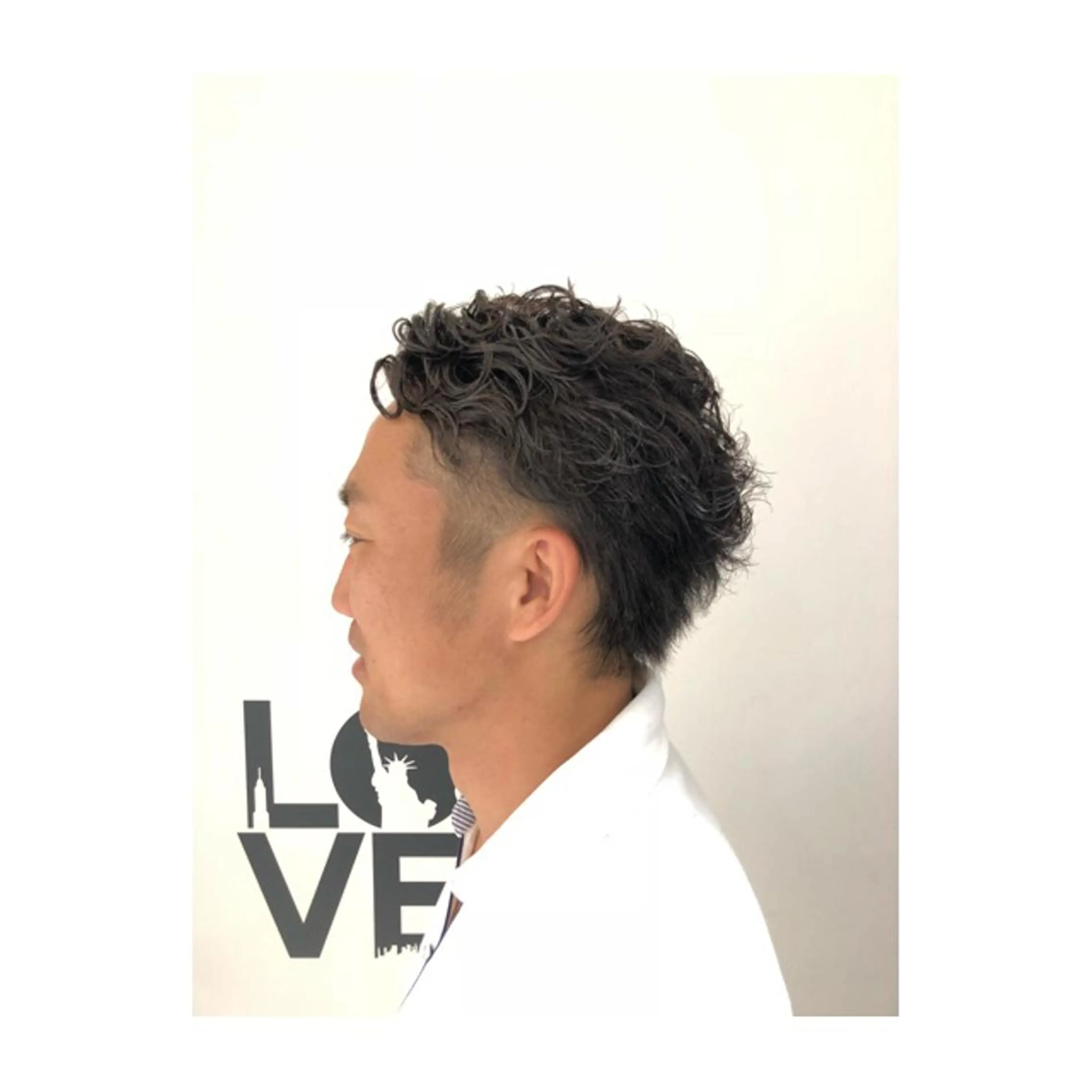 メンズ メンズパーマ ショートが得意✂️ 藤城建太のヘアスタイル