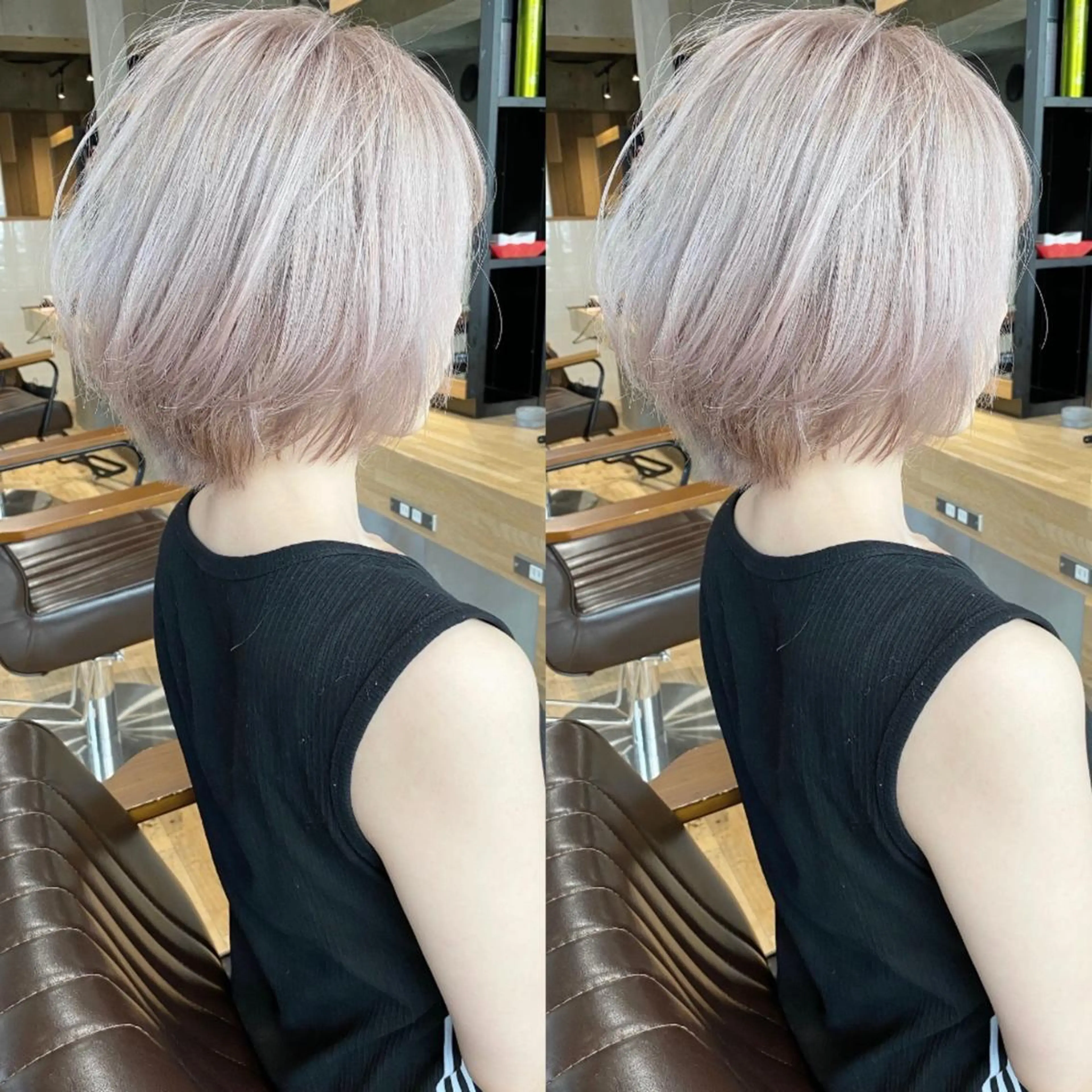 ショート カラー ⭐️横浜ブリーチ特化 美容師 堤涼⭐️のヘアスタイル