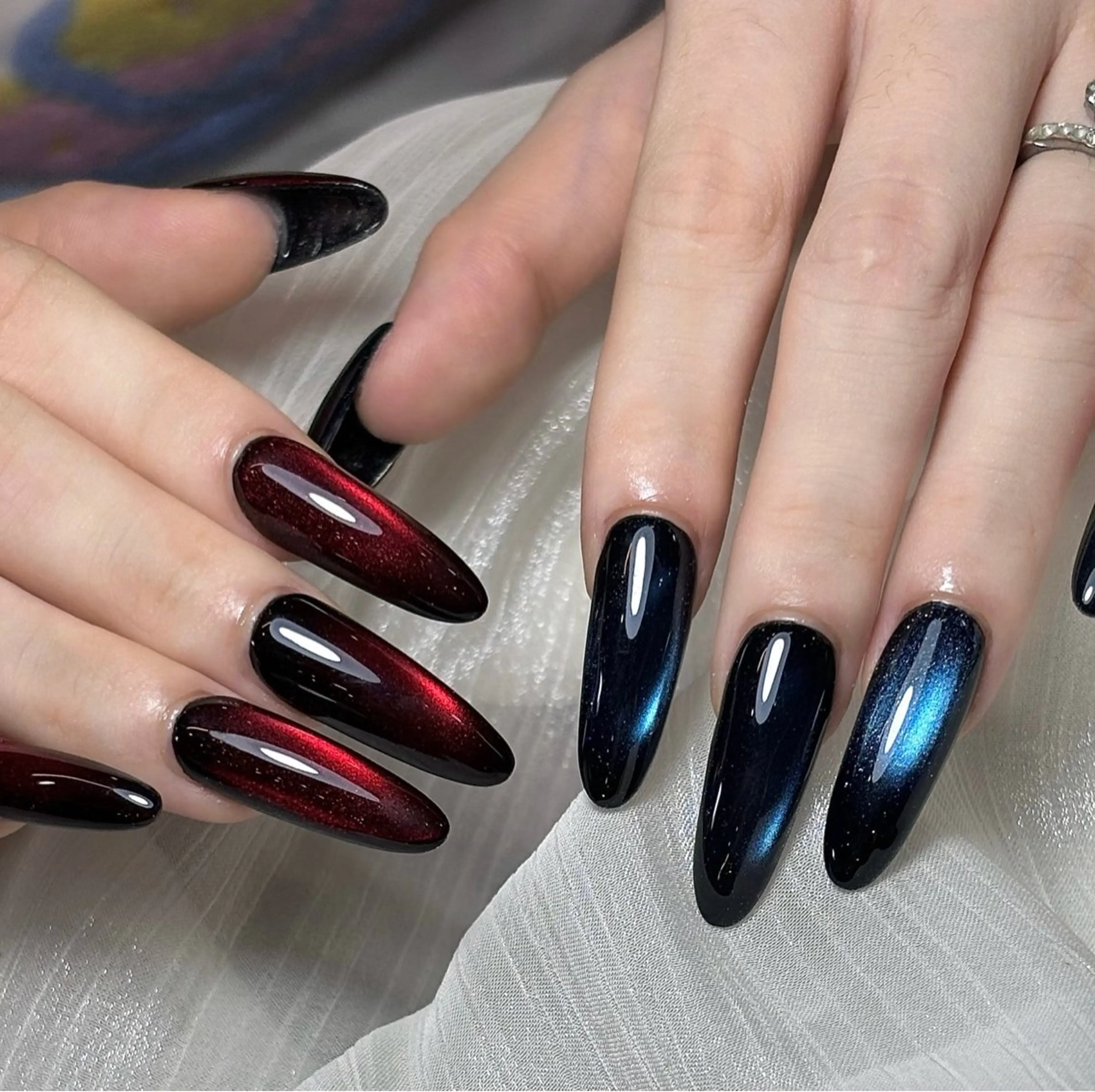 ネイル アニマル柄 チークネイル 成人式 フラッシュネイル フットネイル ハンドネイル 長さだし/持込/ ins風ネイル/Umのネイルデザイン