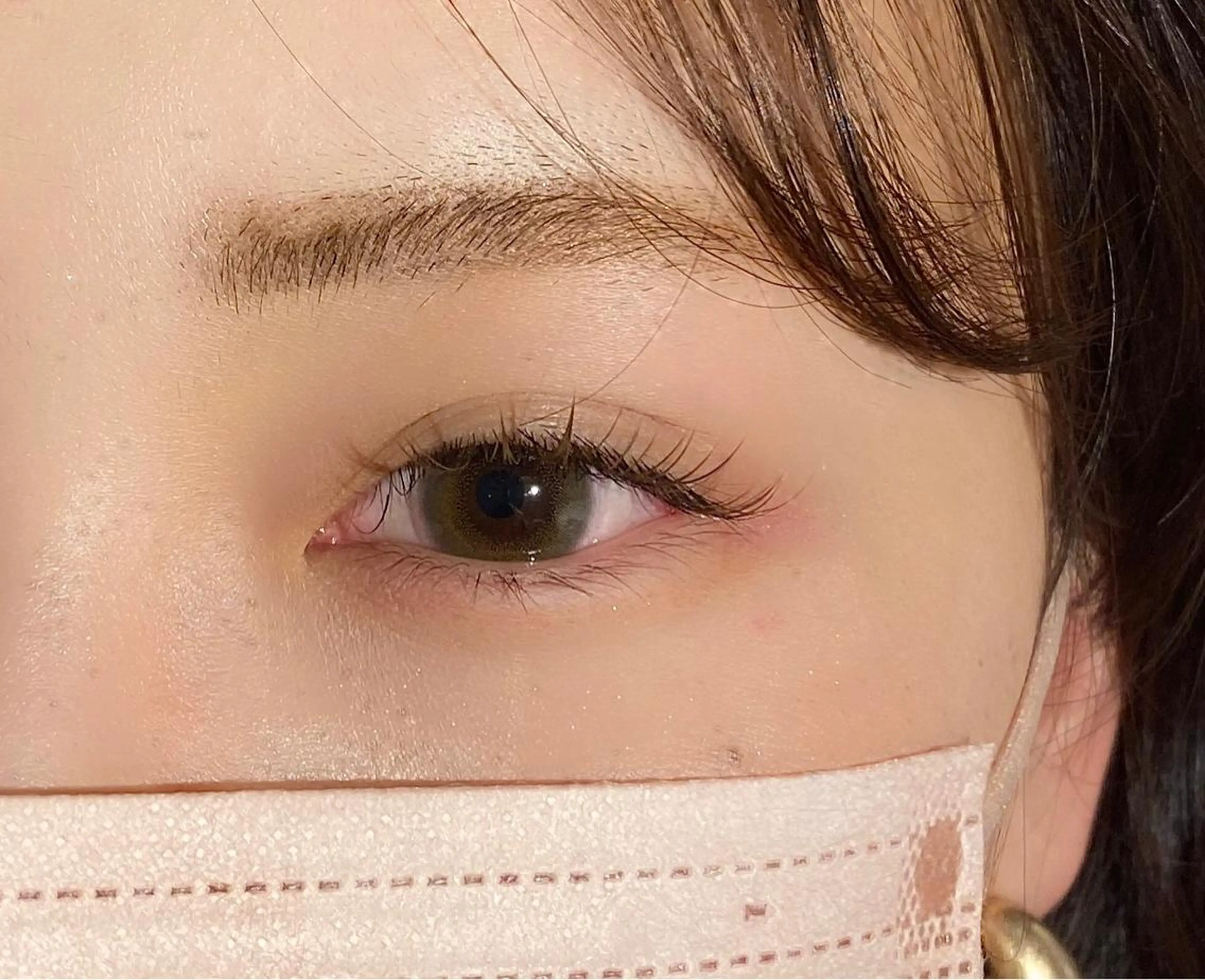 マツエク・マツパ カラーマツエク フラットラッシュ SHEER 玉造・森ノ宮のマツエク・マツパデザイン