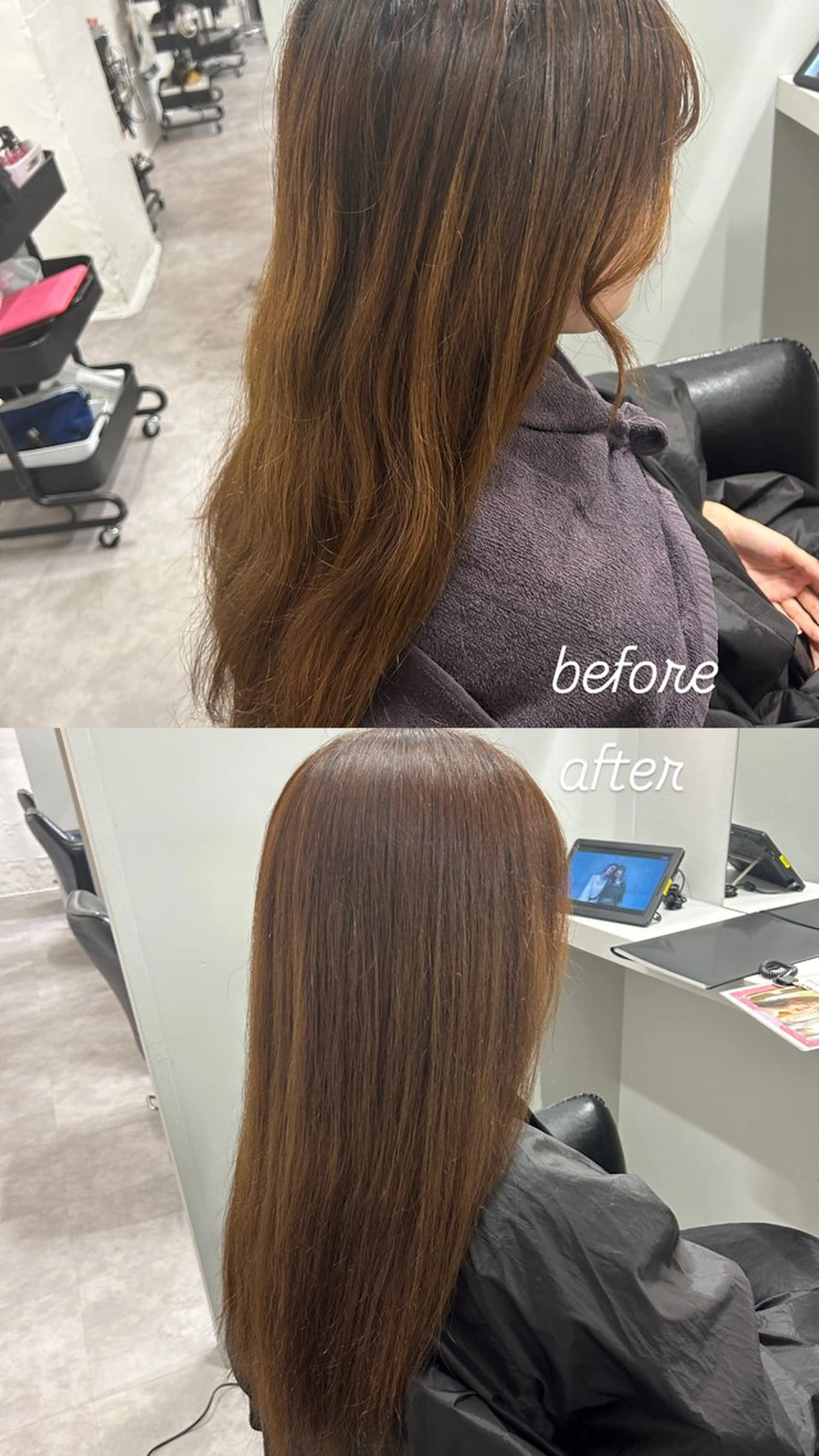 カラー tokute 片岡心🐥のヘアスタイル