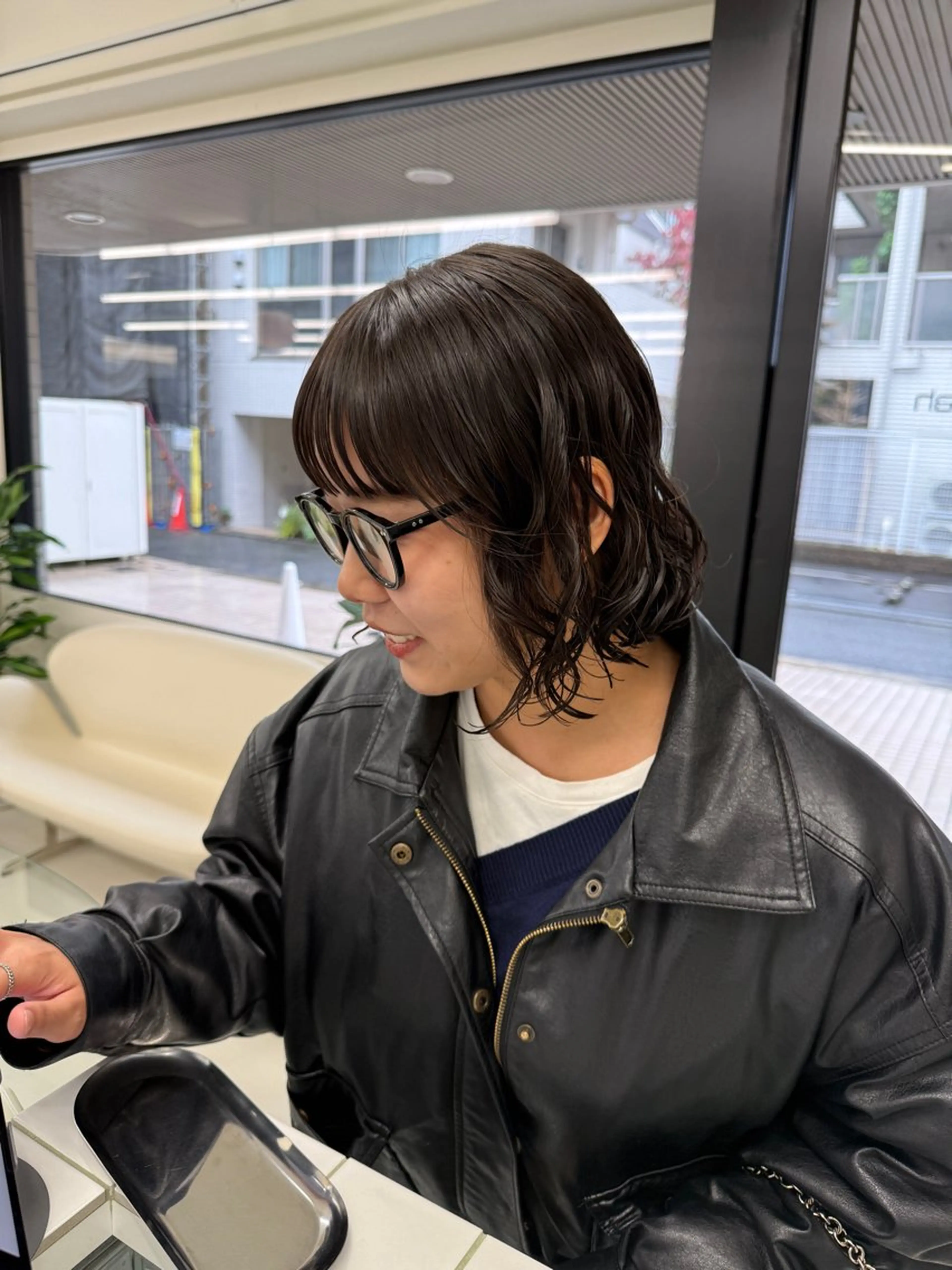 ミディアム カラー パーマ カット パーマ 表参道/髪質改善・ 透明感 colorのヘアスタイル