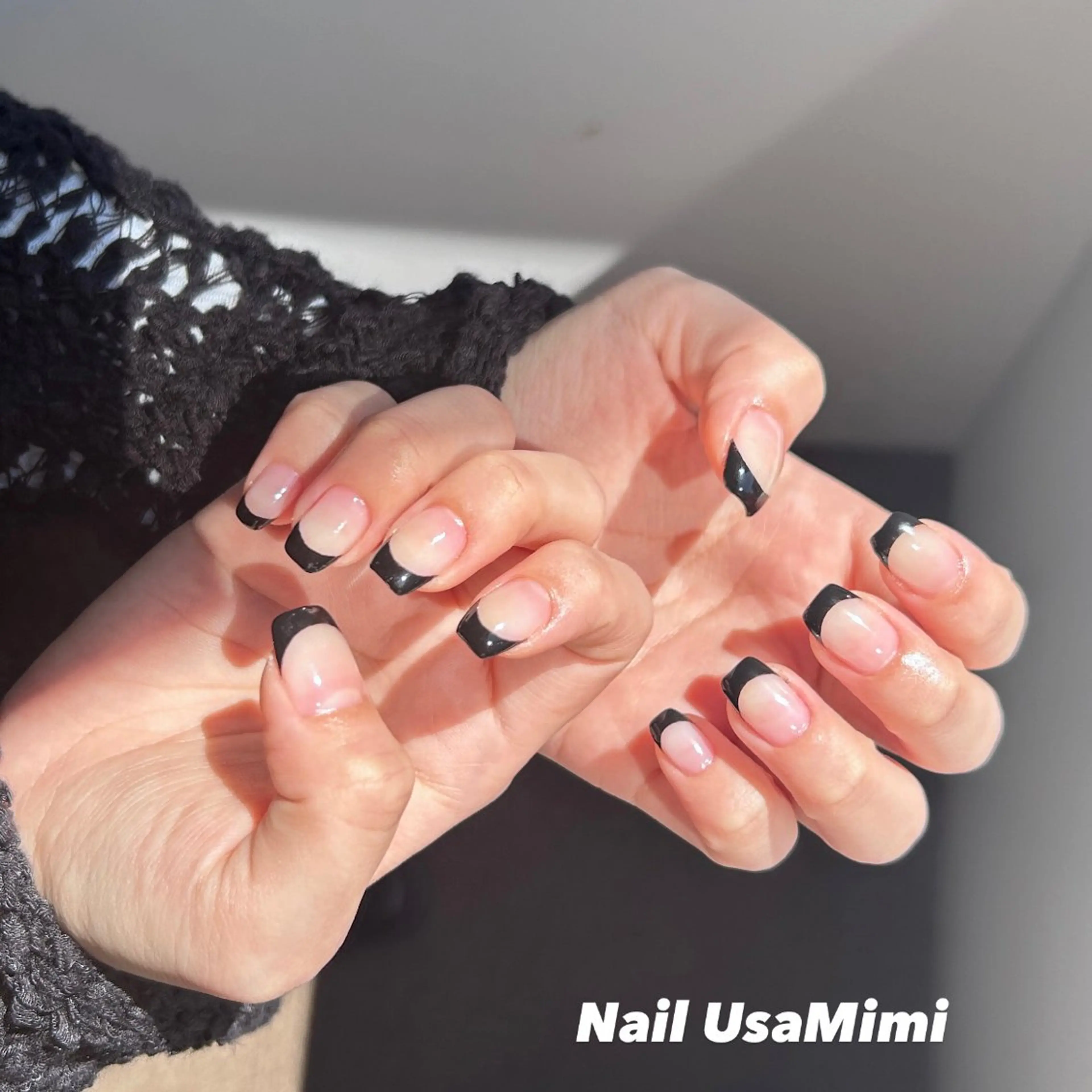 ネイル ジェルネイル マグネットネイル 持ち込み ワンカラーネイル パラジェル 本町ネイルNail UsaMimiのネイルデザイン