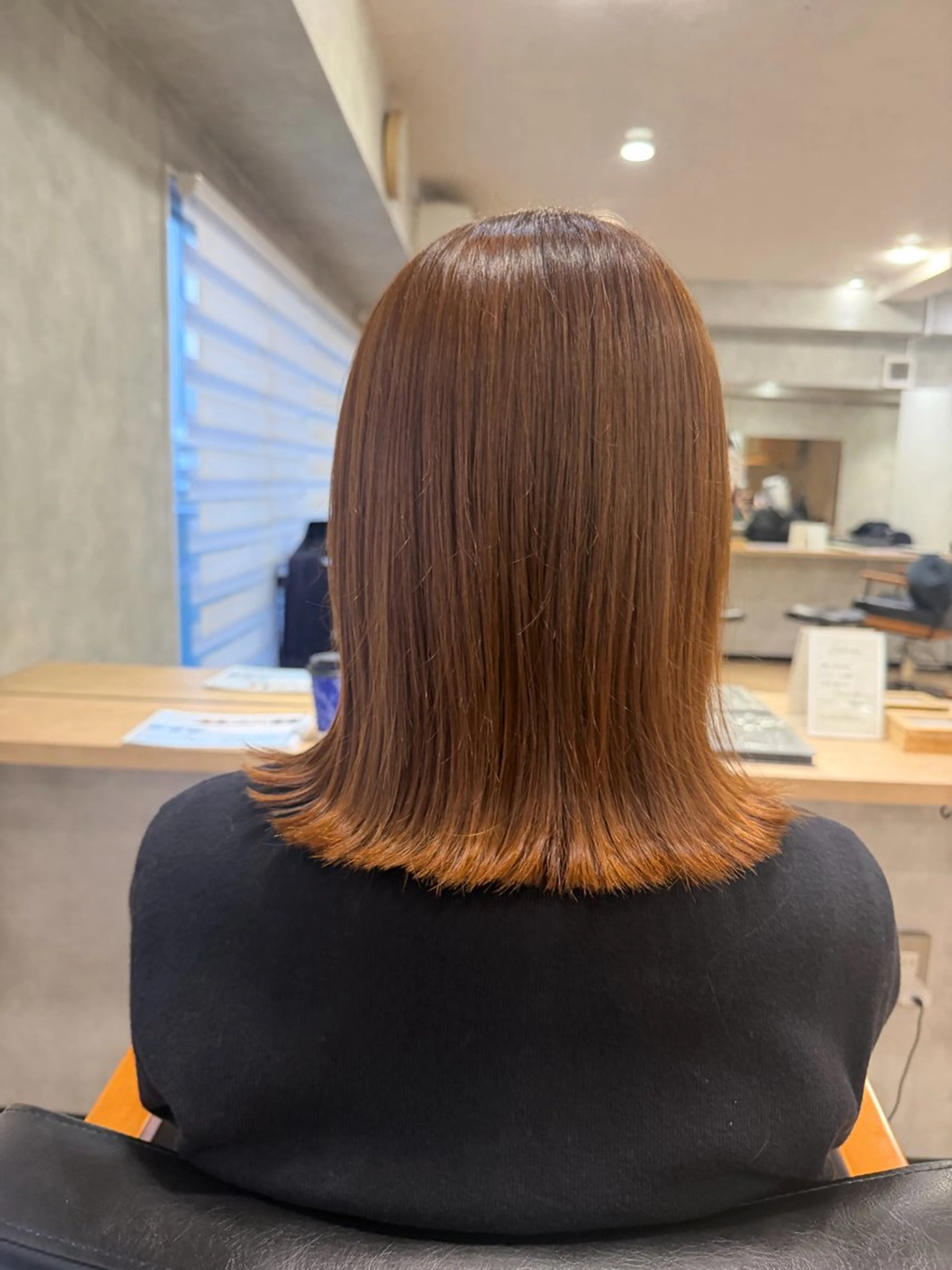 ミディアム カラー カット ヘアカラー 🎀Maho🎀ボブ × 髪質改善のヘアスタイル