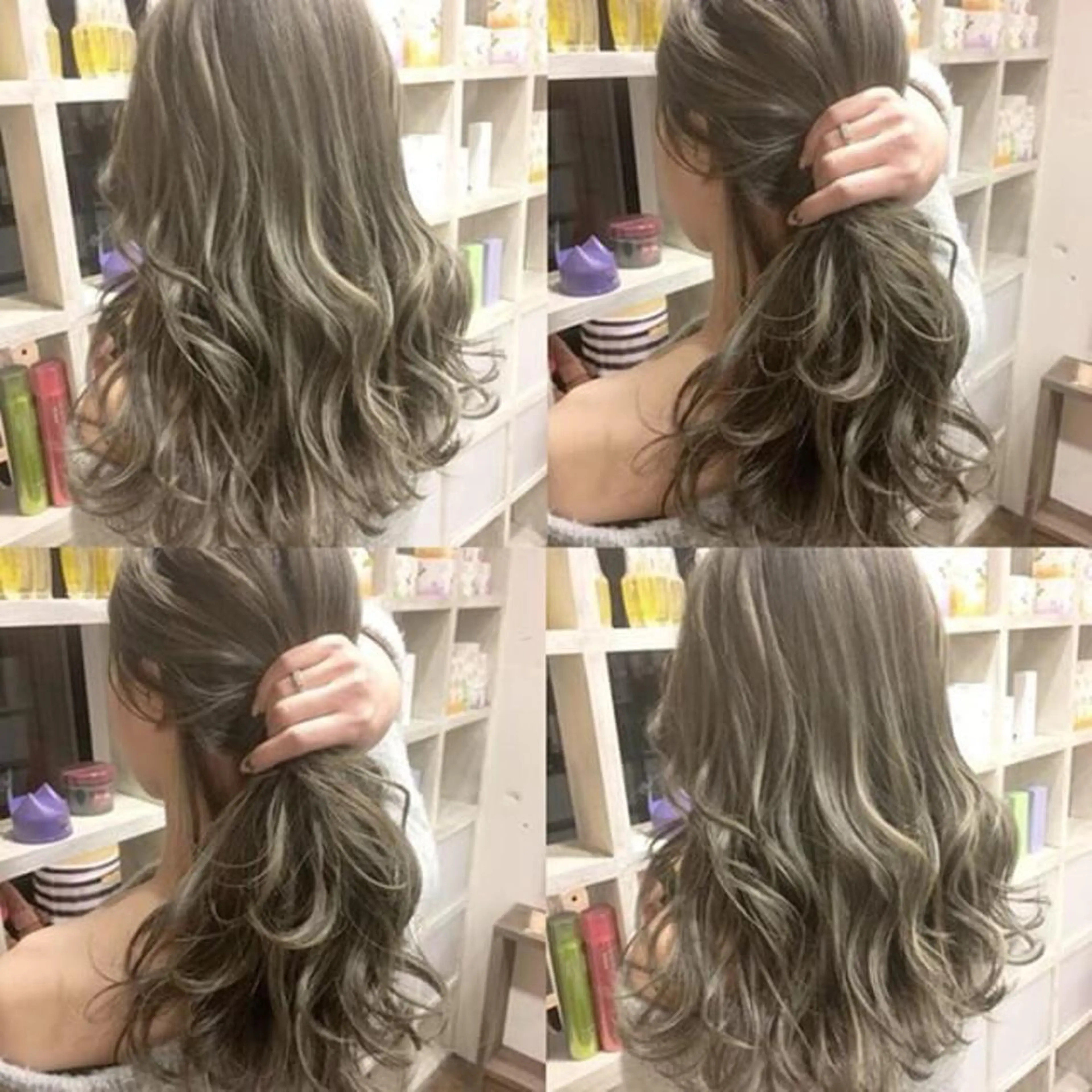 ロング ケアブリーチ&シール エクステの店和田翔莉のヘアスタイル