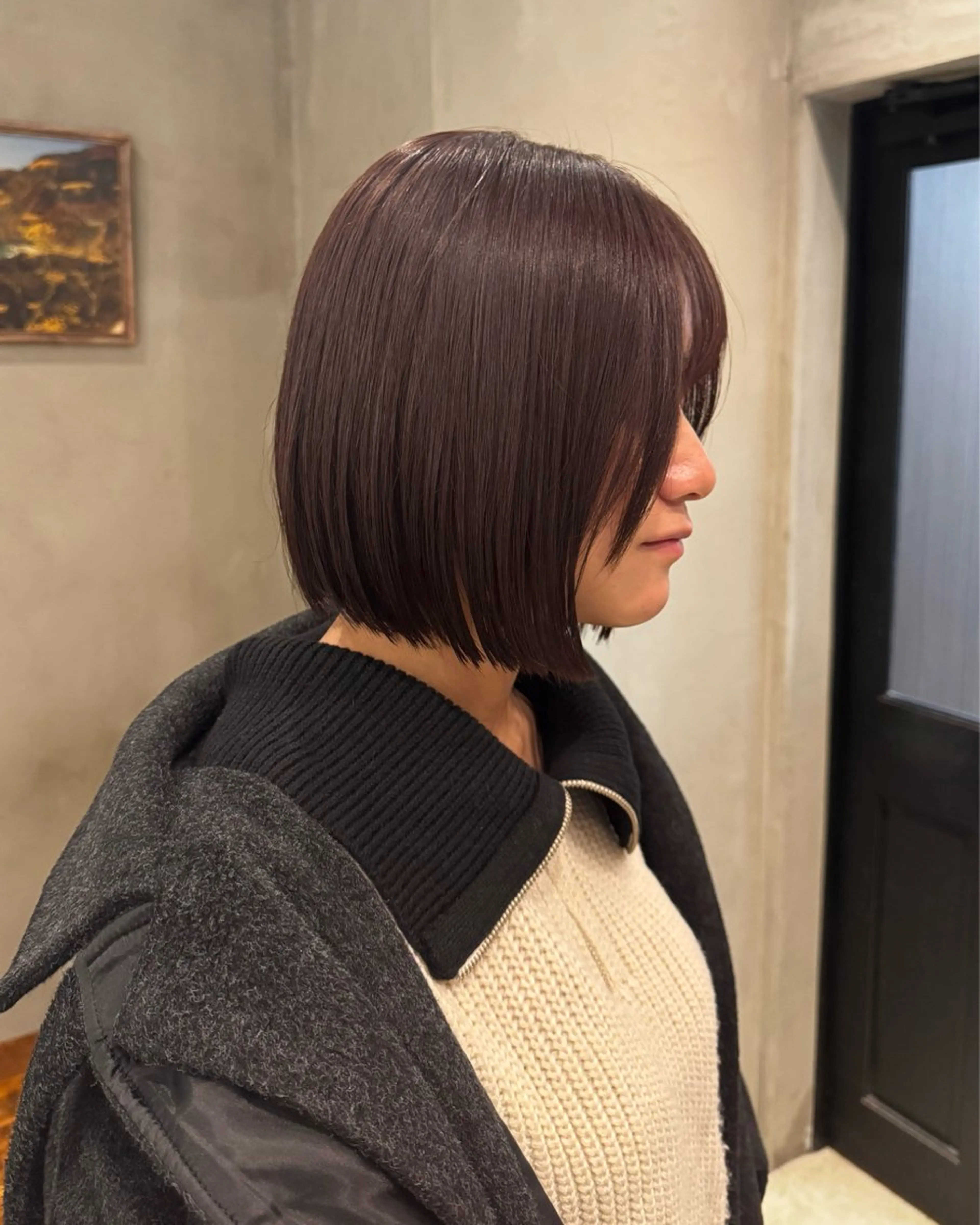 ショート カット ヘアカラー トリートメント ボブ/レイヤー/新宿 /透明感/KOKIのヘアスタイル