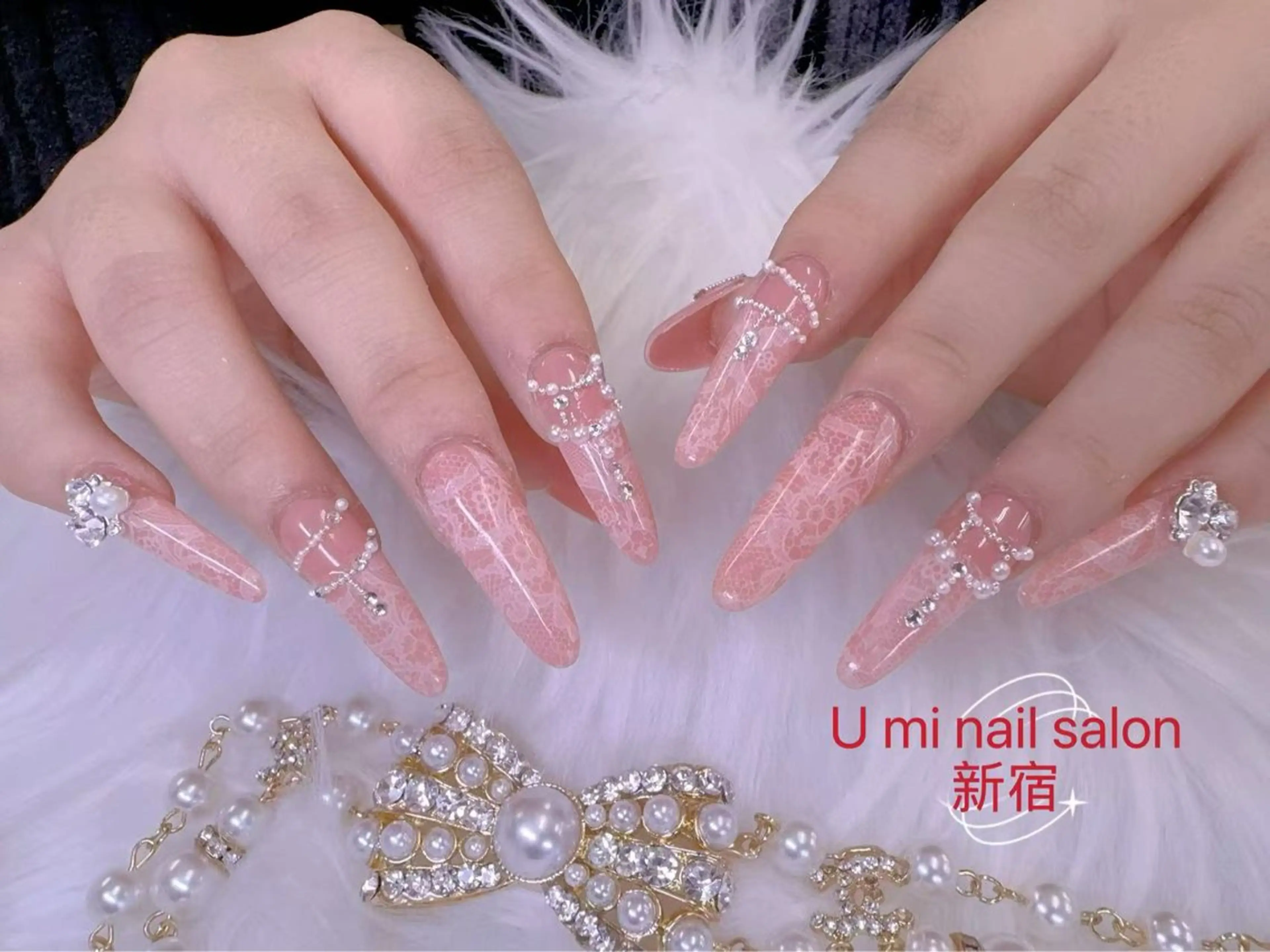 ネイル ボルドー チークネイル 長さ出し フレンチネイル ジェルネイル uminail cocoのネイルデザイン