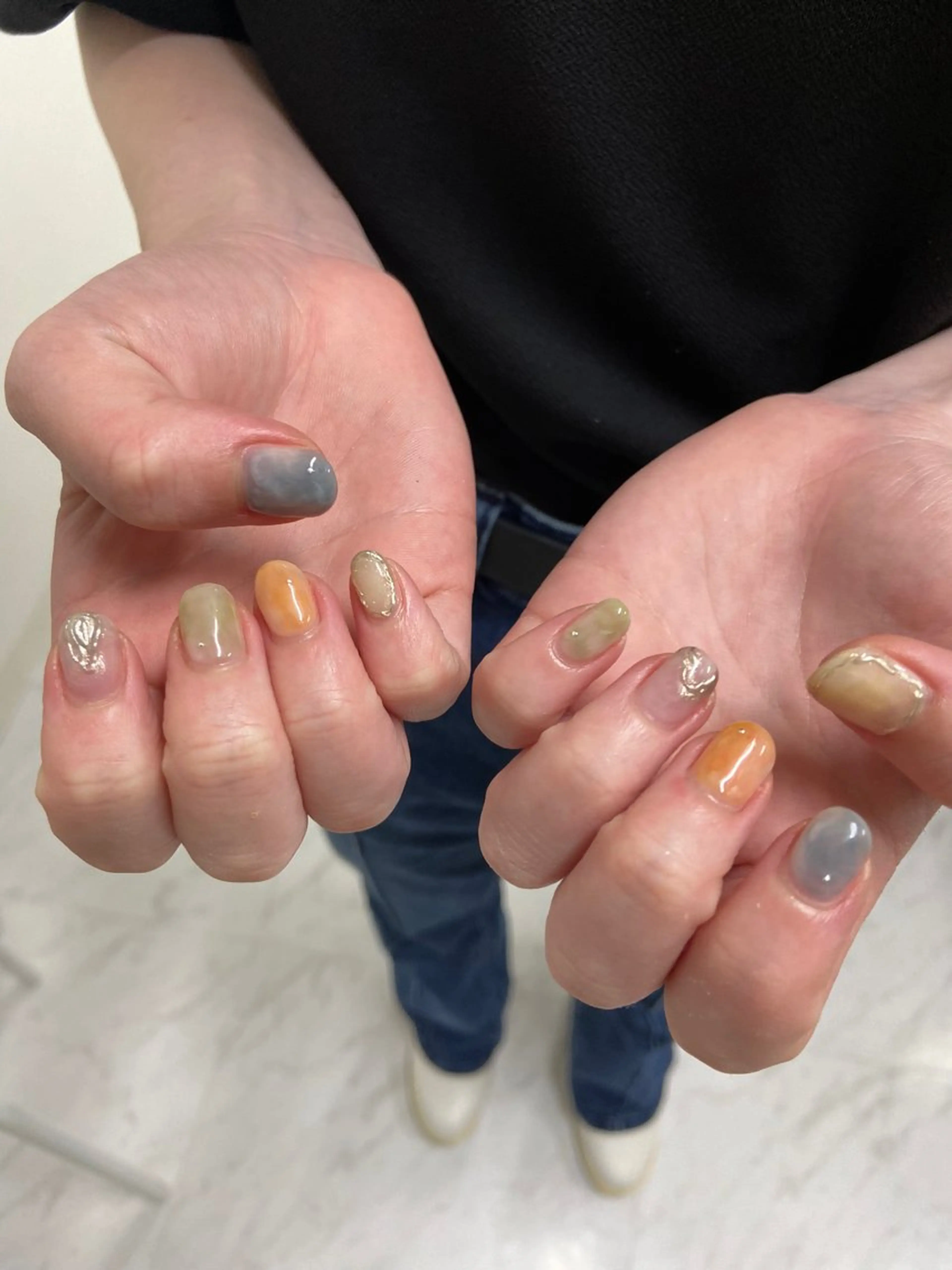 ネイル ハンドネイル HIKARI 4uまつ毛ネイルのネイルデザイン