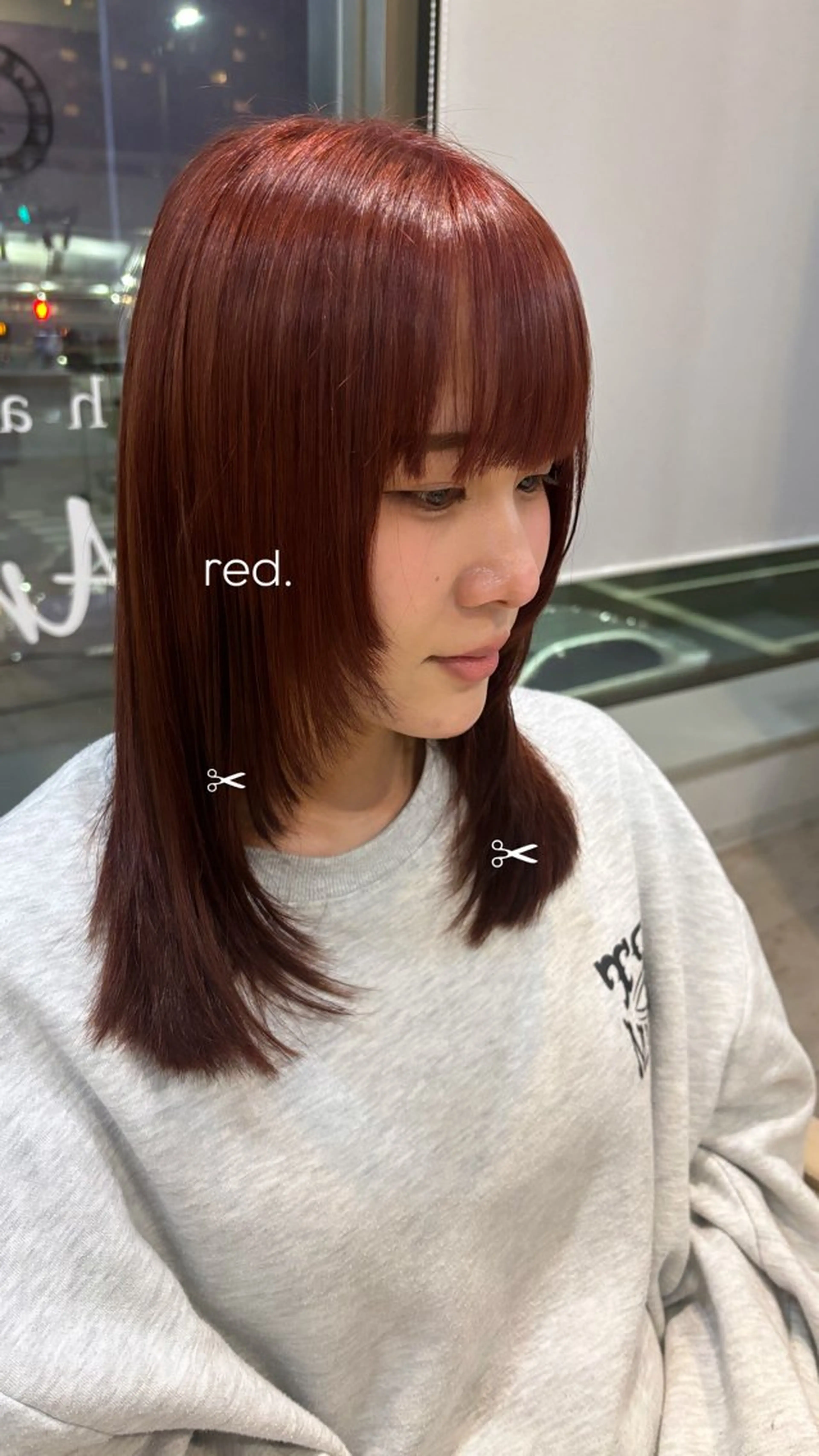 セミロング ヘアカラー 美容師&アイリスト 🎀KYONOのマツエク・マツパデザイン