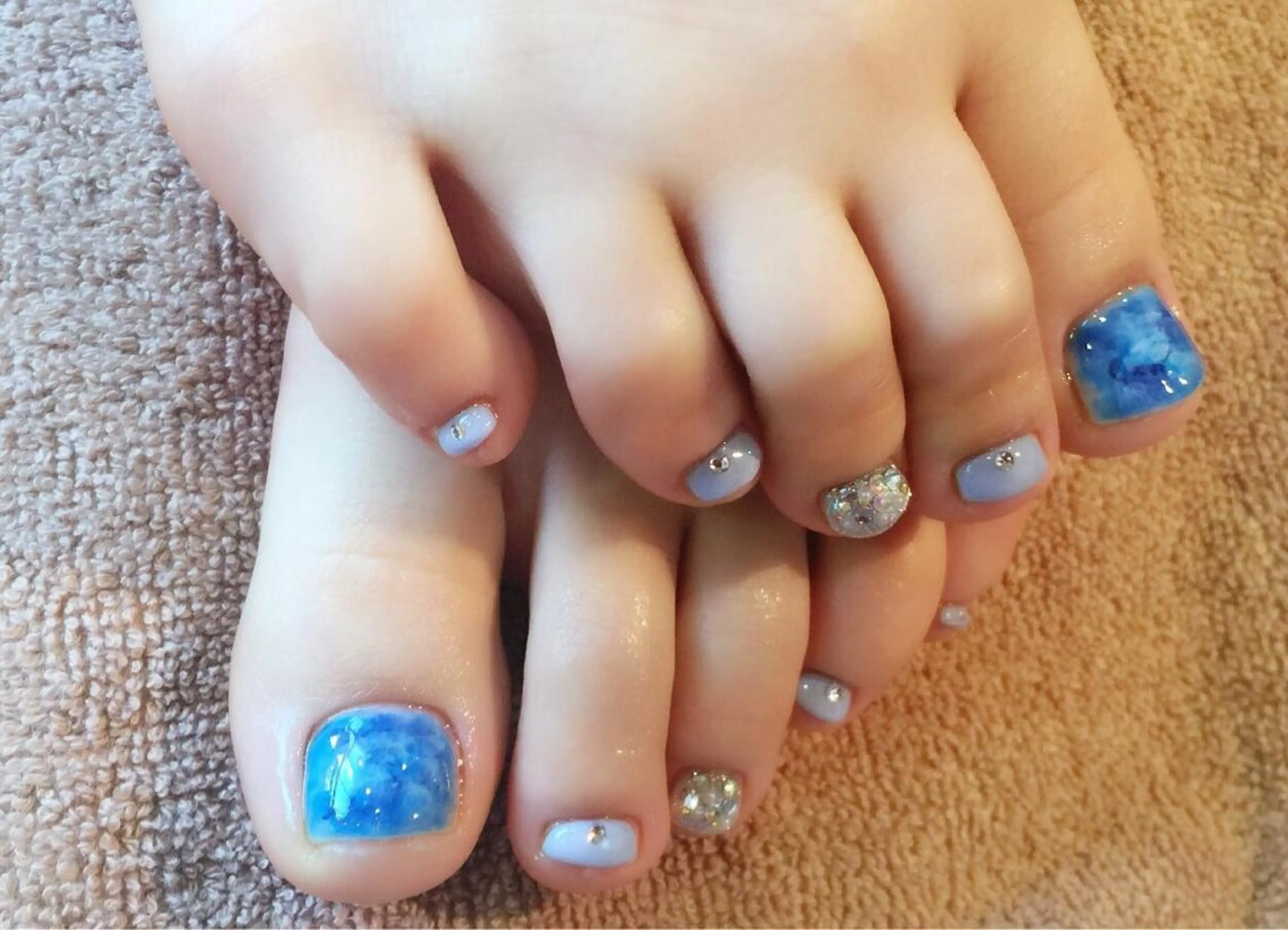 ネイル ブルー a yakaのネイルデザイン