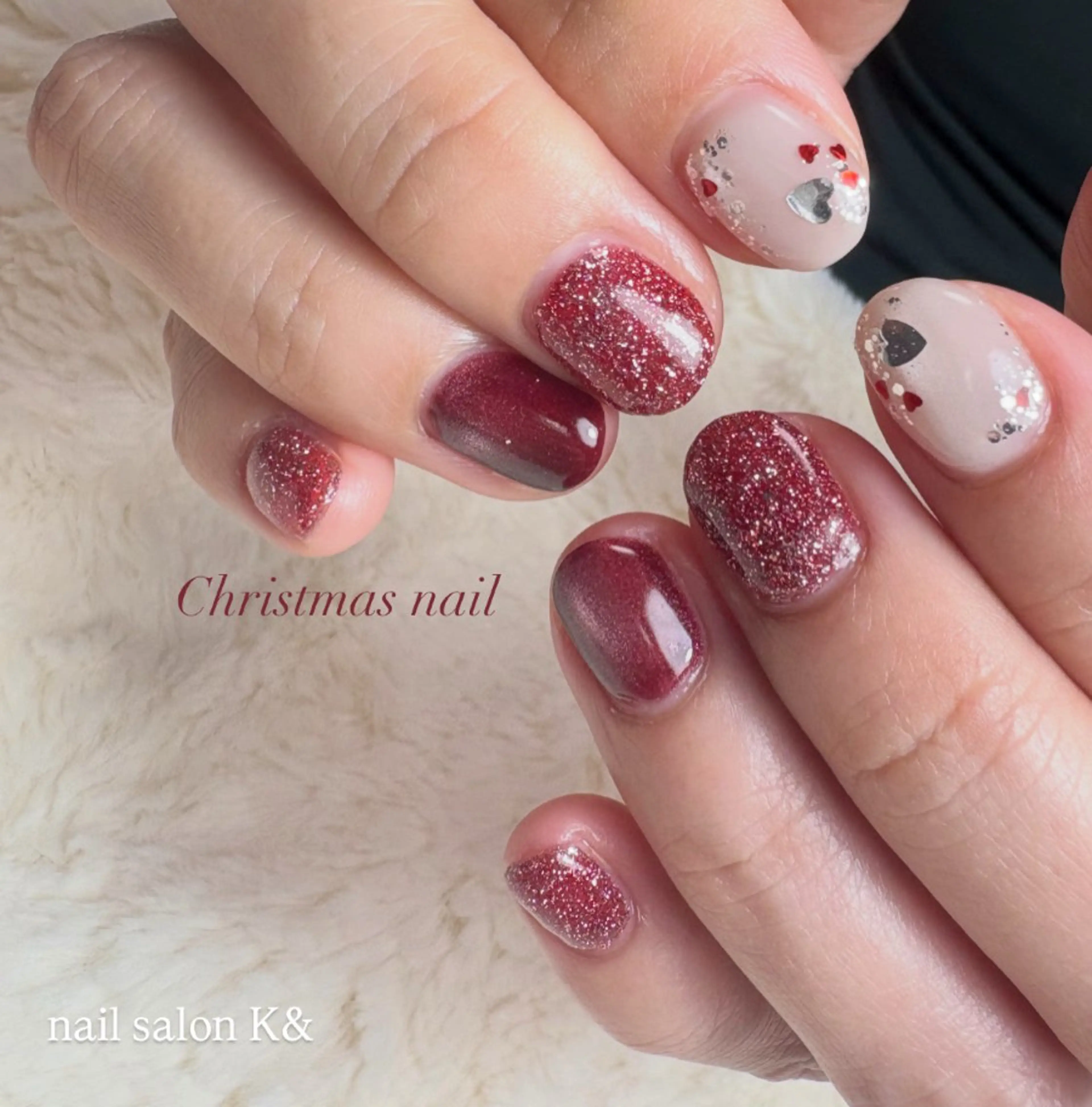 ネイル 冬ネイル クリスマス nail salon K&のネイルデザイン