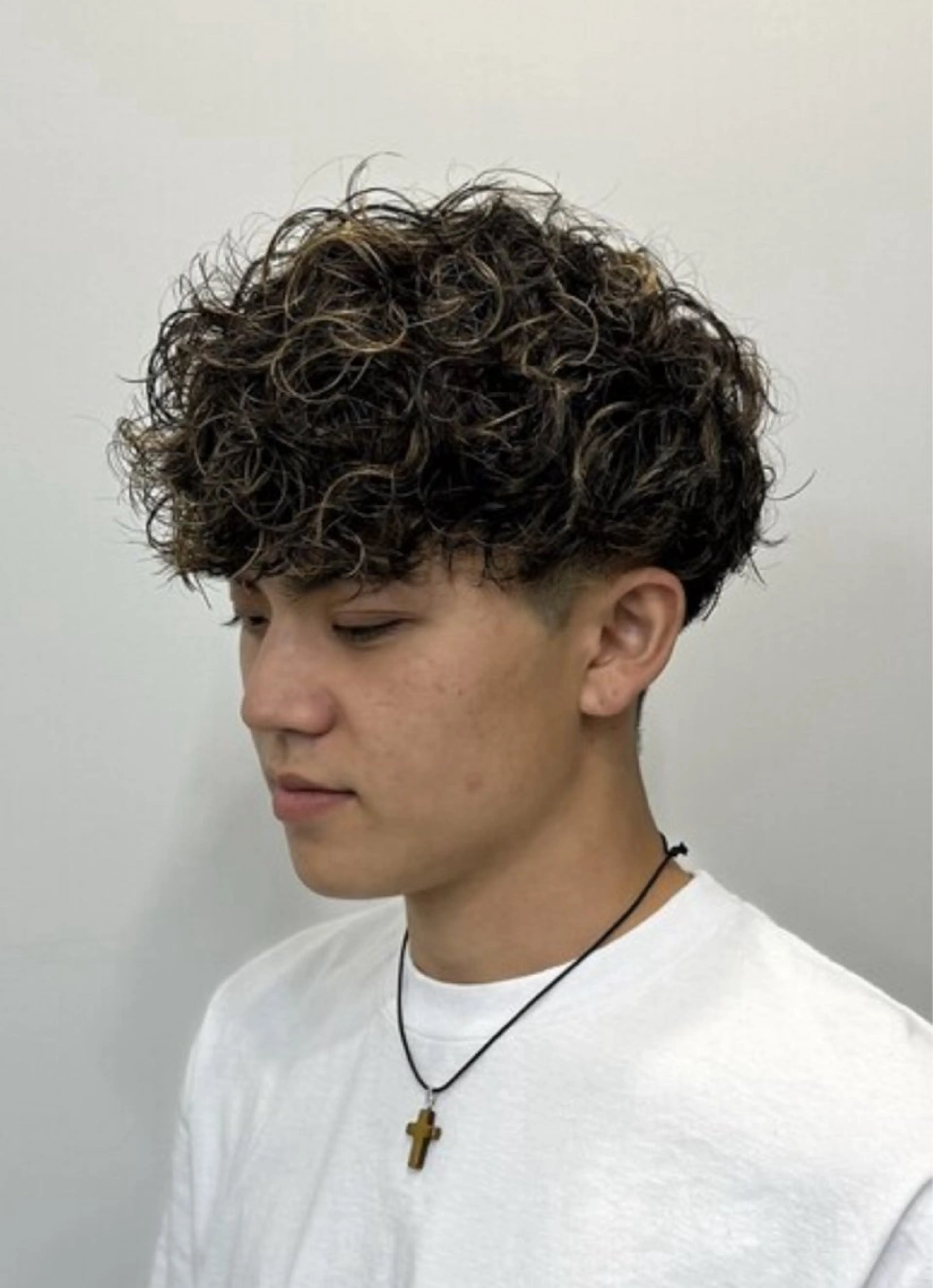 ショート カラー パーマ ヘアアレンジ メンズ キッズ カット パーマ 髪質改善🇰🇷 レイヤーカット/梅田のヘアスタイル