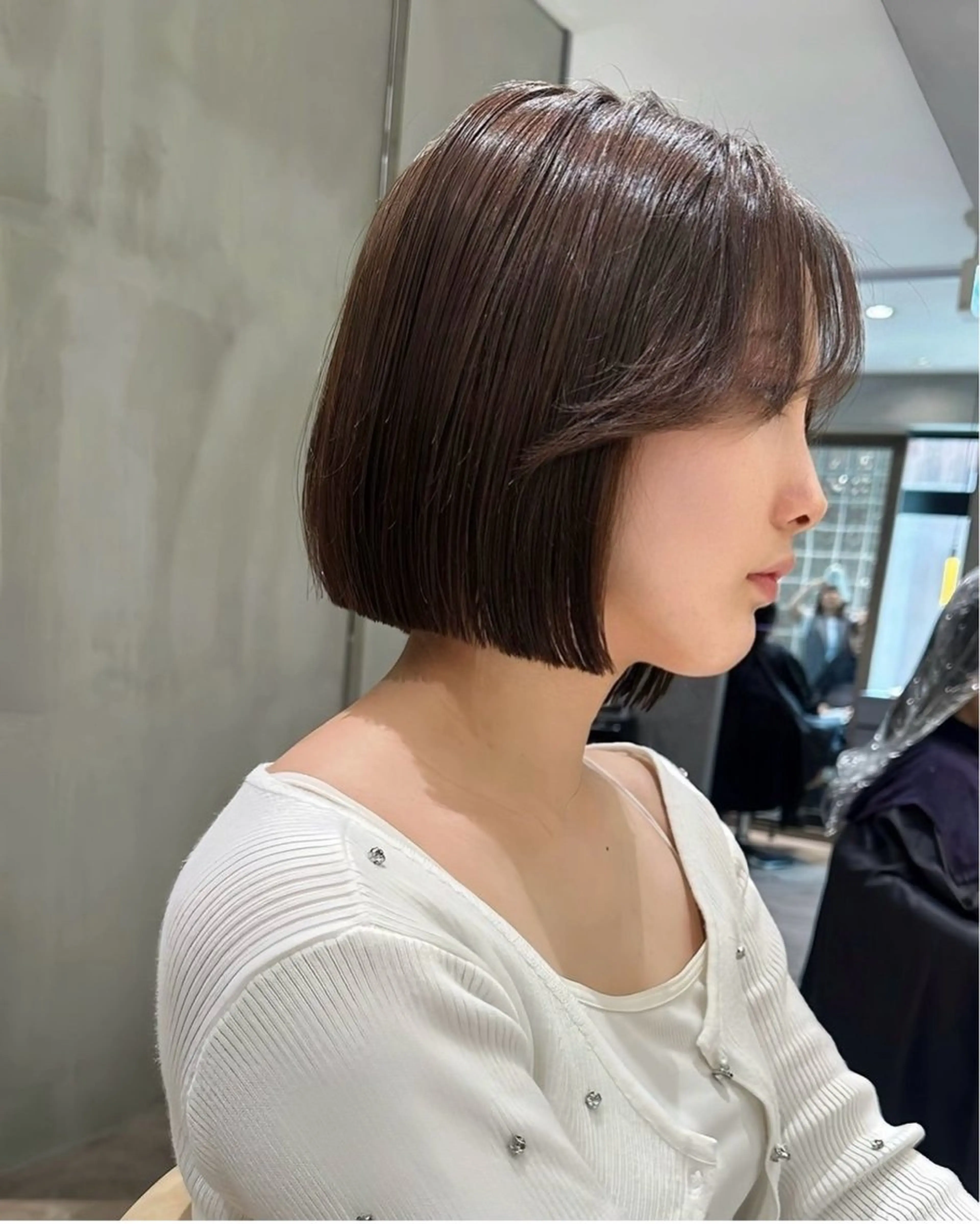 ショート パーマ カット 縮毛矯正 韓国レイヤー/髪質 改善/縮毛🤍吉田のヘアスタイル