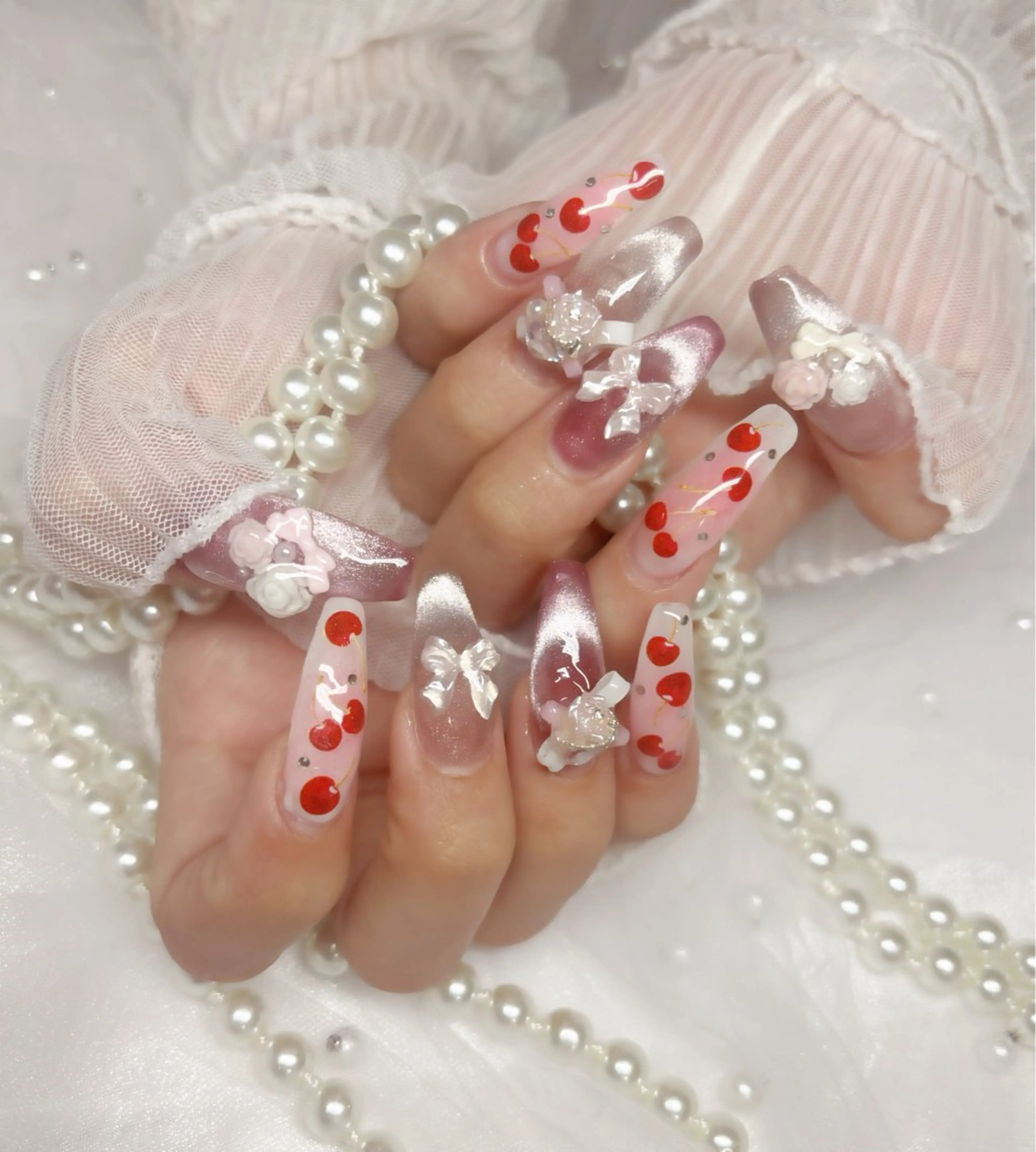 ネイル ロングネイル ハンドネイル Nail Salon macherieのネイルデザイン